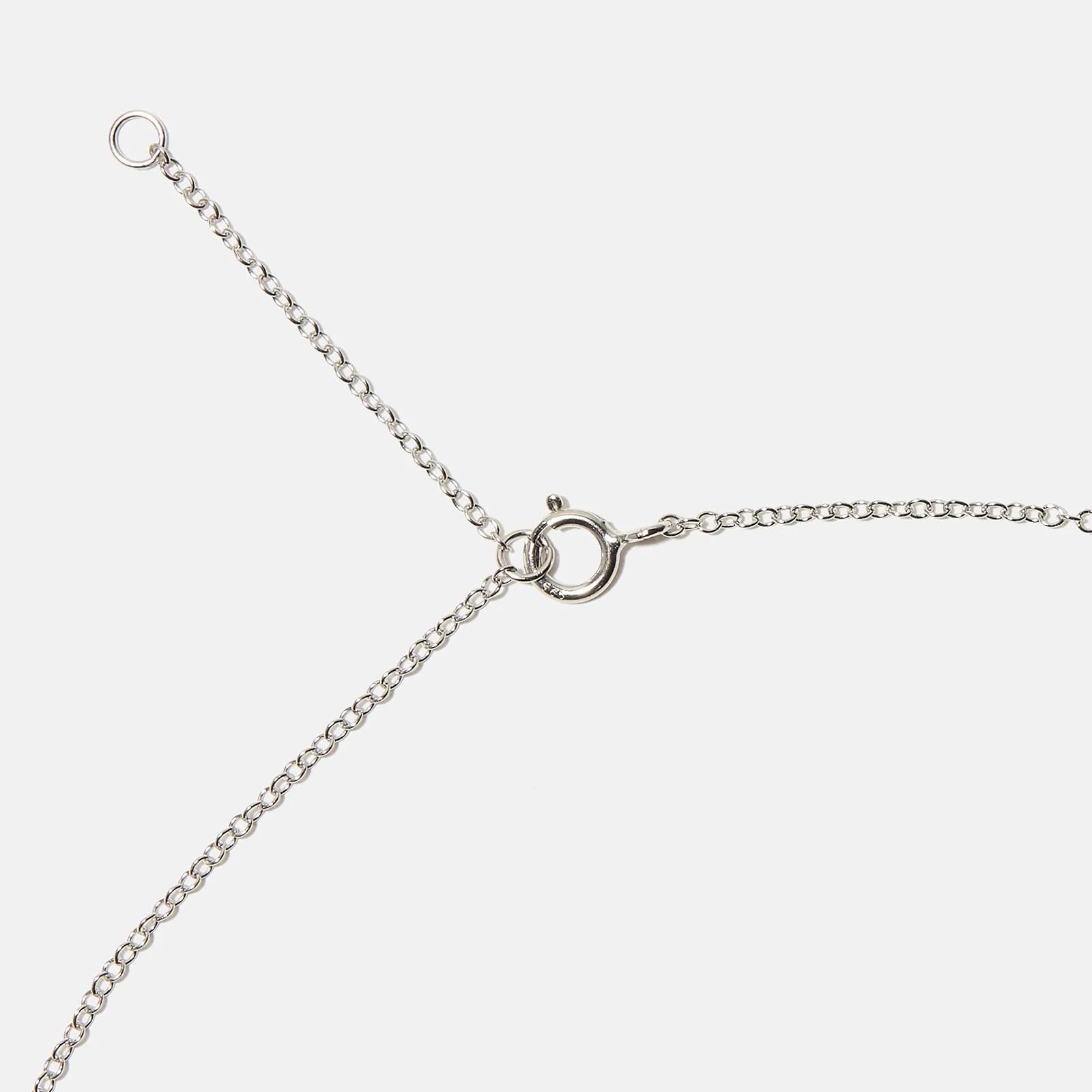 Halsband äkta silver, bokstav R - 42+3 cm 4