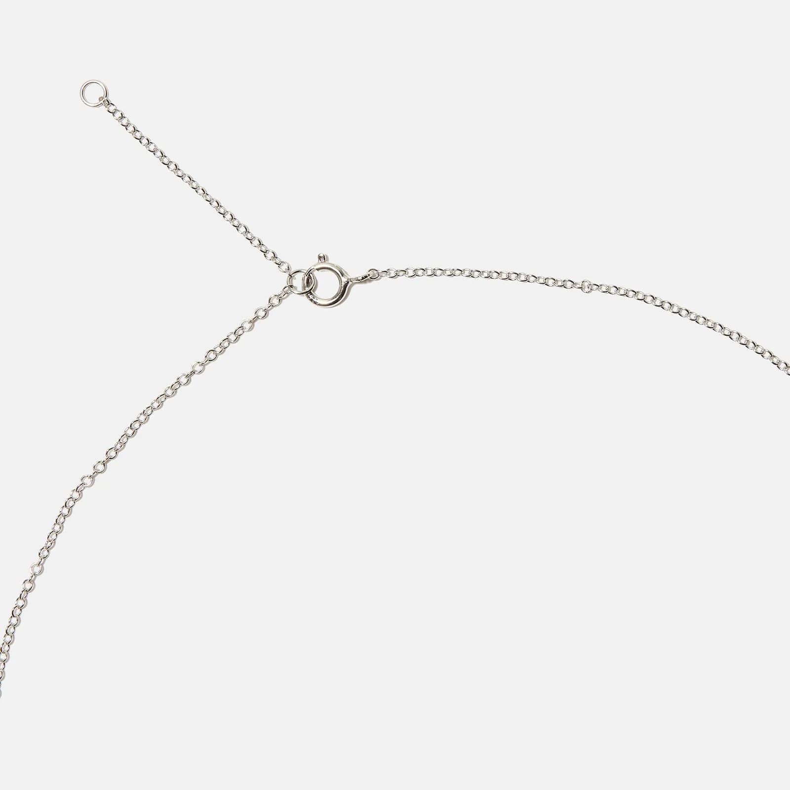Halsband äkta silver, bokstav S - 42+3 cm 4
