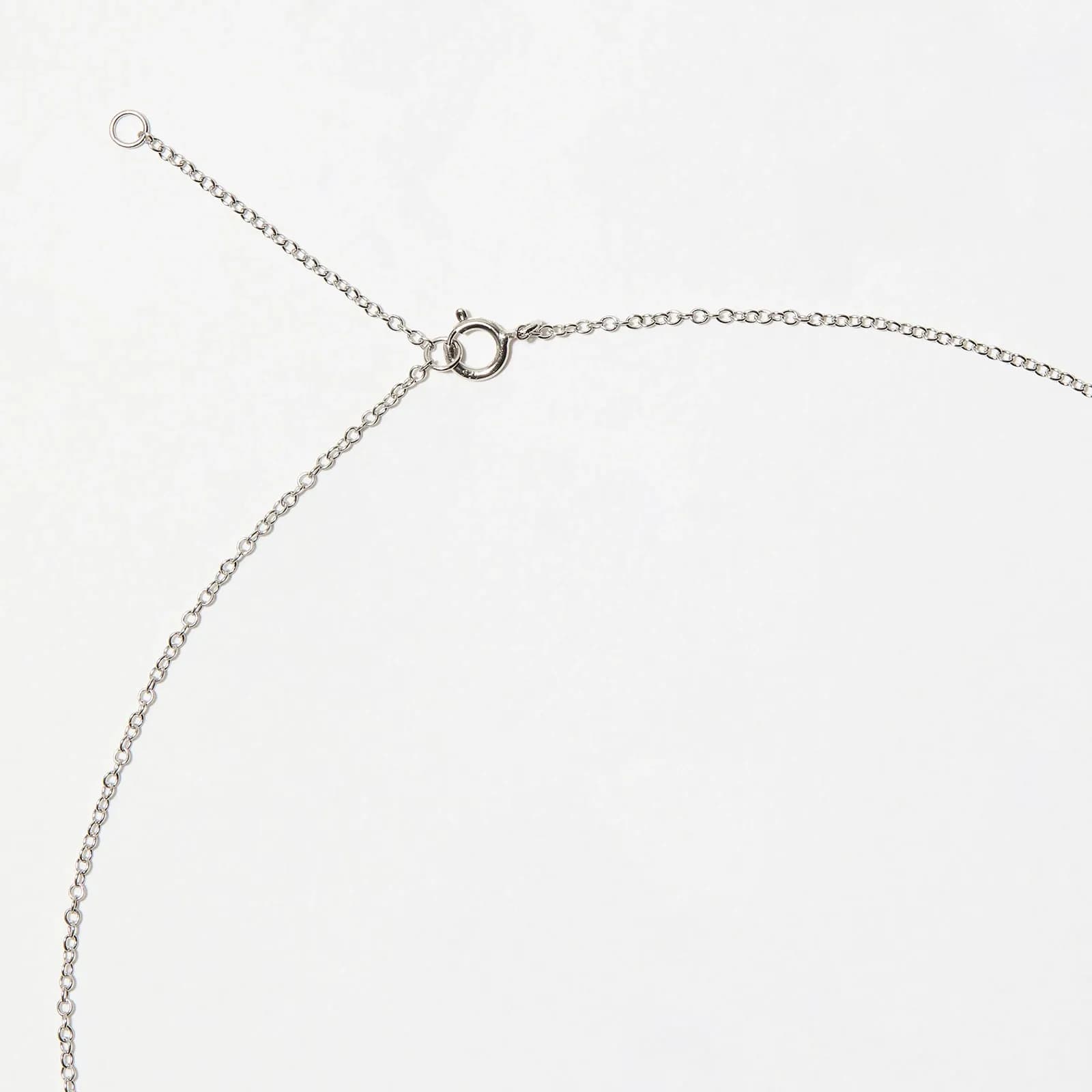 Halsband äkta silver, bokstav U - 42+3 cm 4
