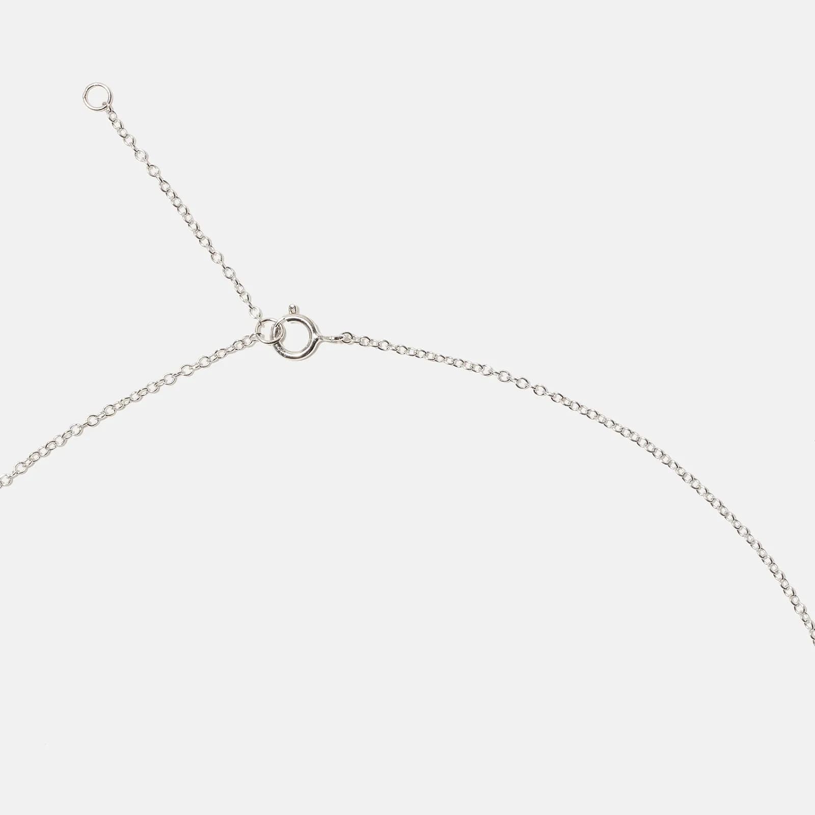 Halsband äkta silver, bokstav X - 42+3 cm 4