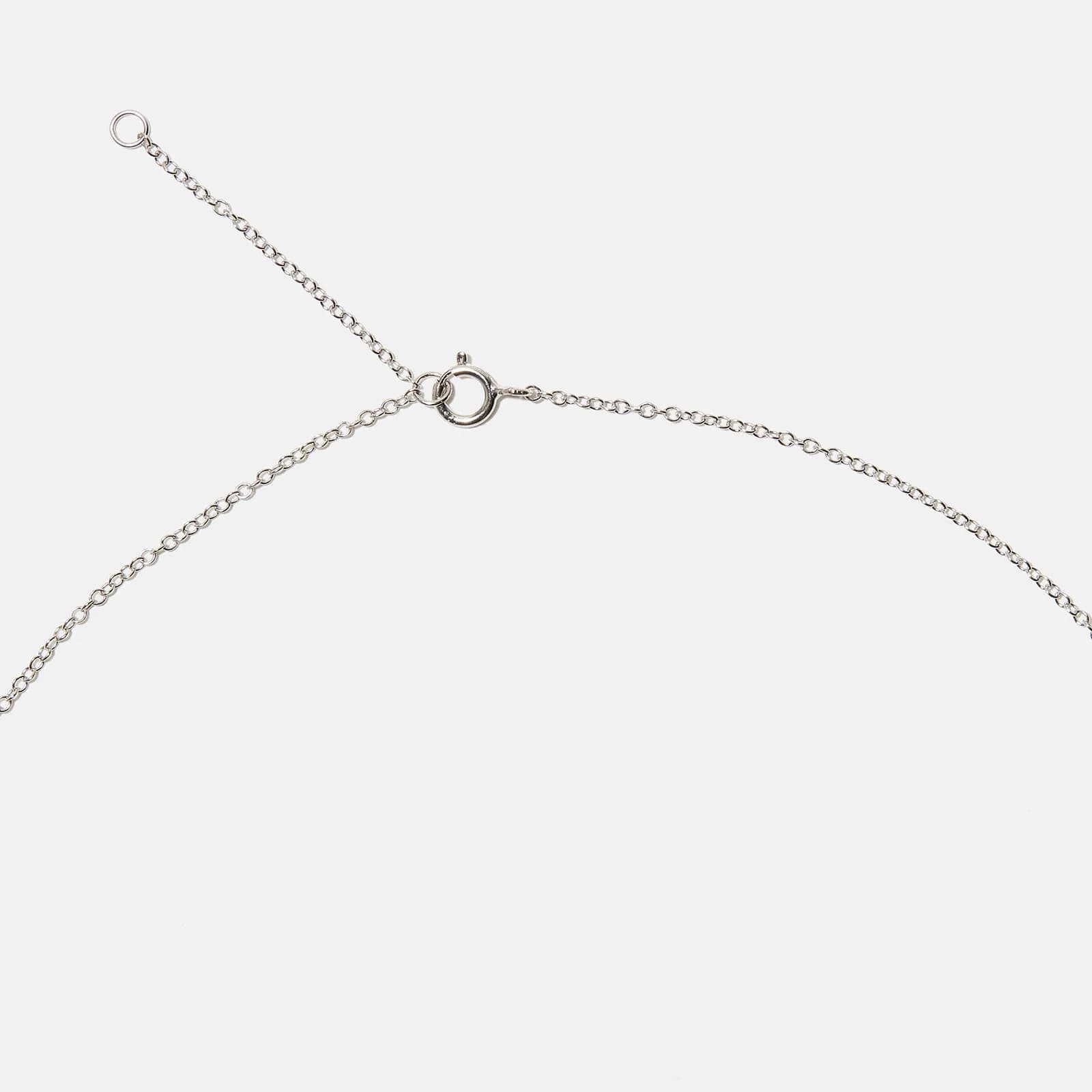Halsband äkta silver, bokstav Y - 42+3 cm 4