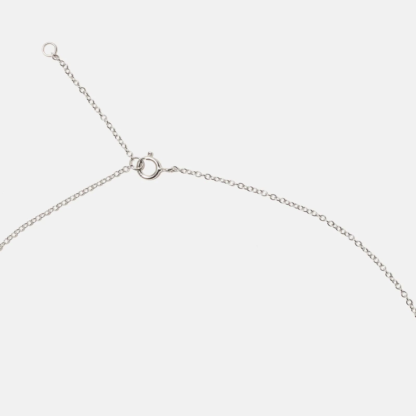 Halsband äkta silver, bokstav Z - 42+3 cm 4