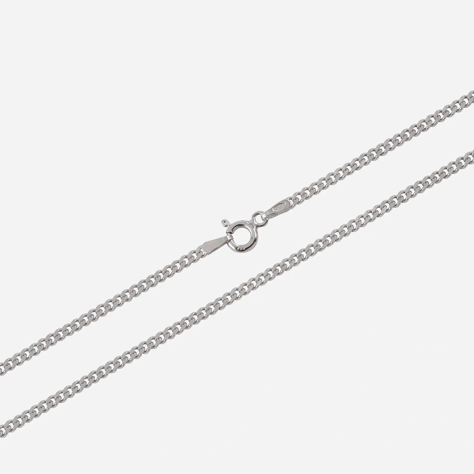 Silverhalsband pansarlänk - 2,1 mm