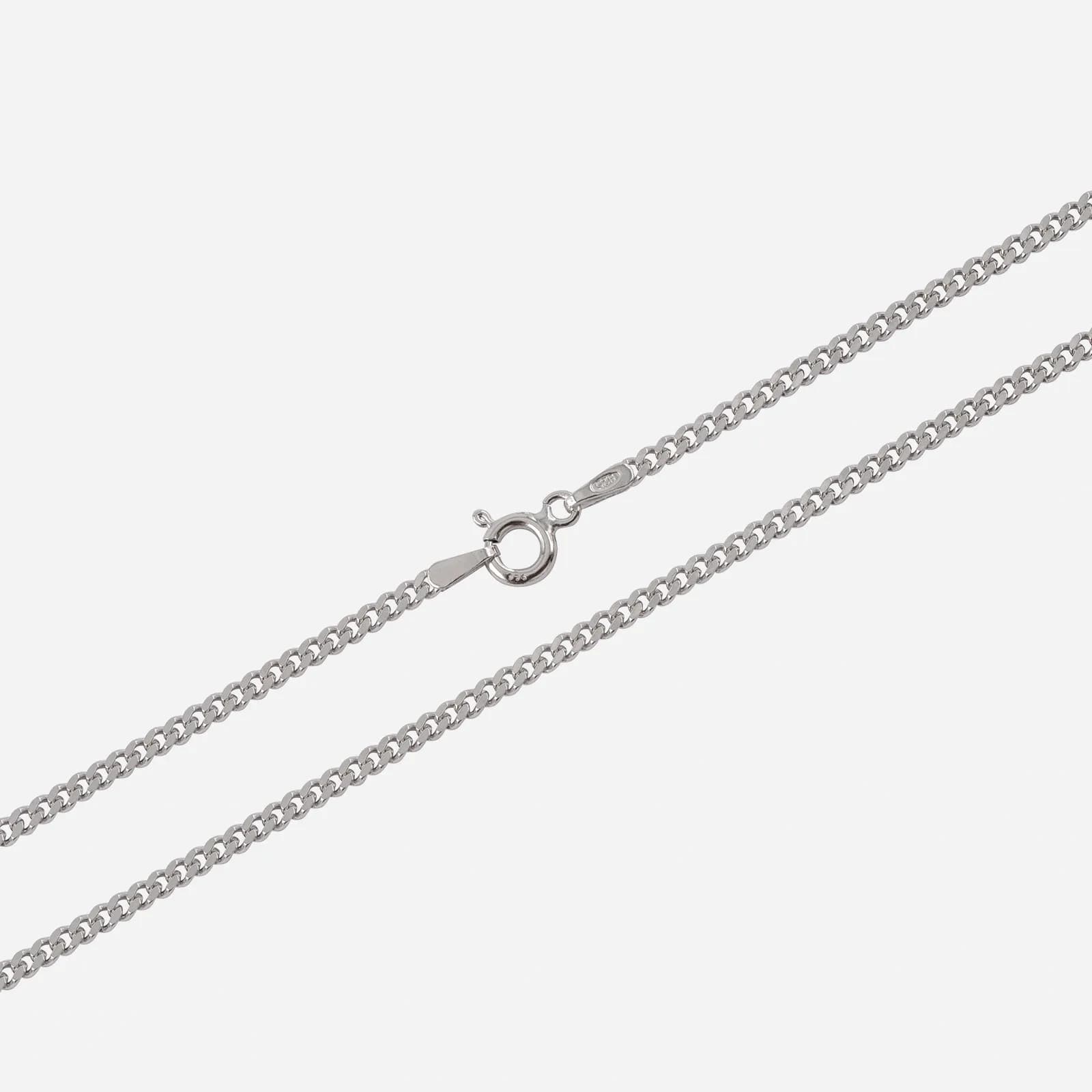 Silverhalsband pansarlänk - 1,25 mm