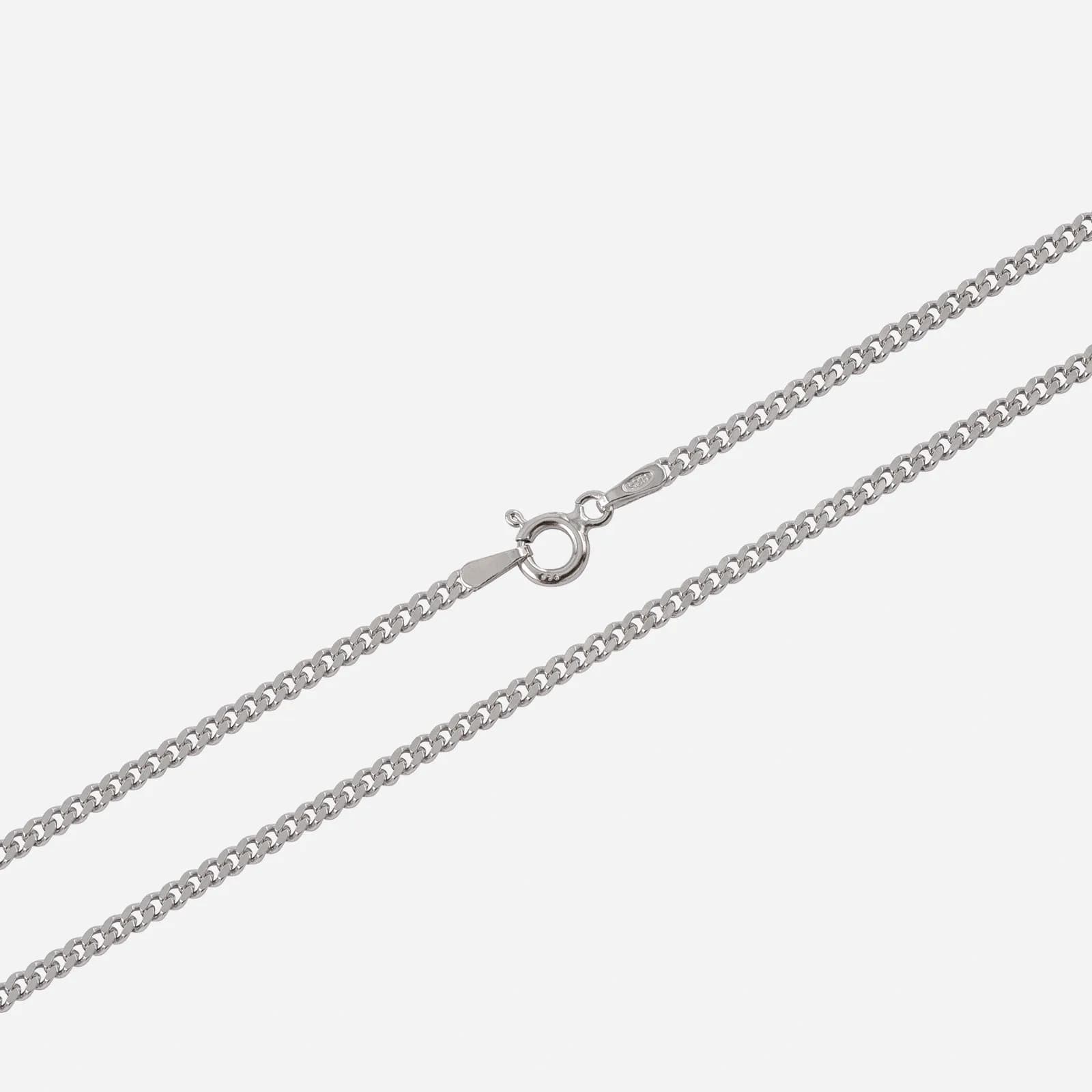 Silverhalsband pansarlänk - 1,7 mm 1