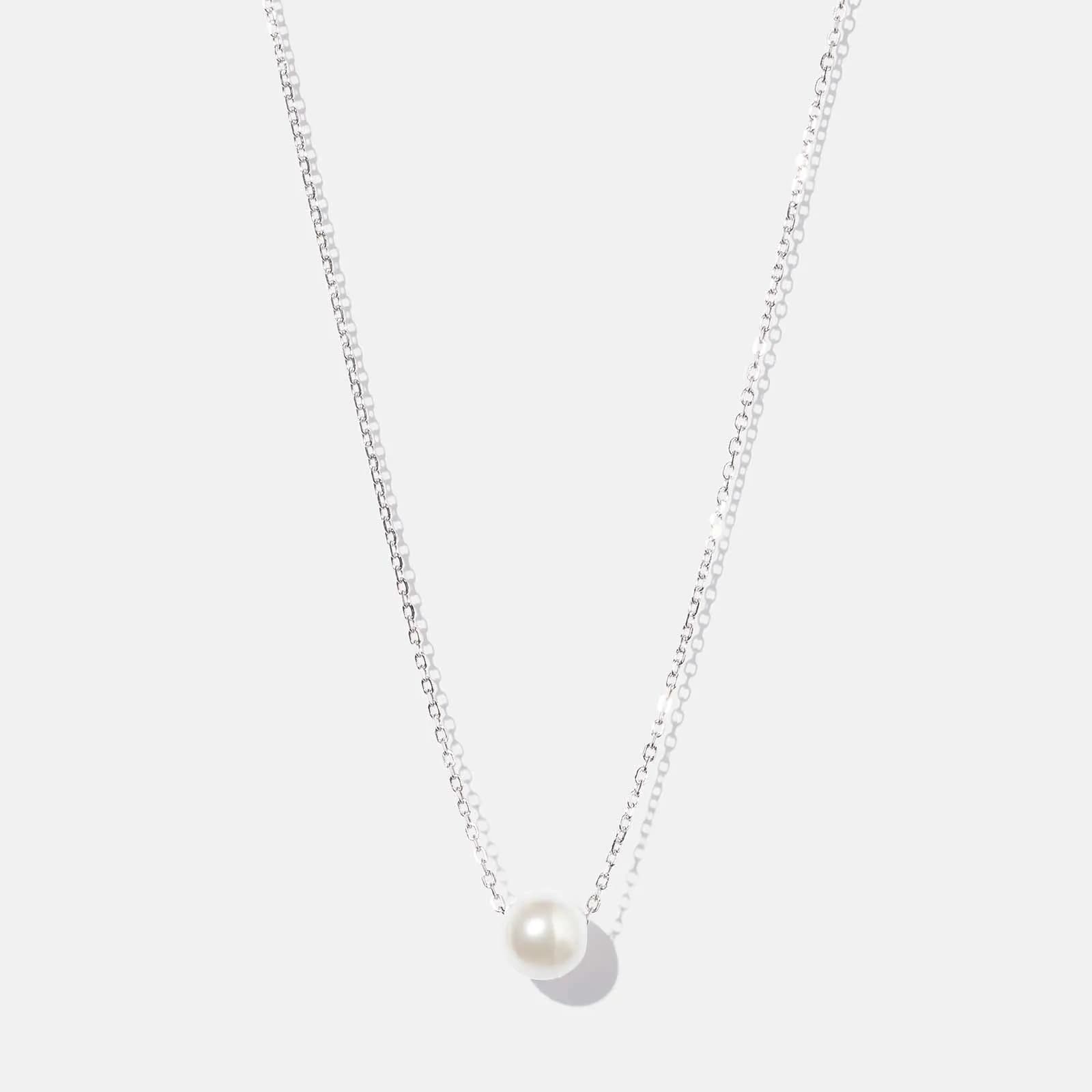 Halsband i äkta silver - Integrerad Zirkonia, 40+5cm