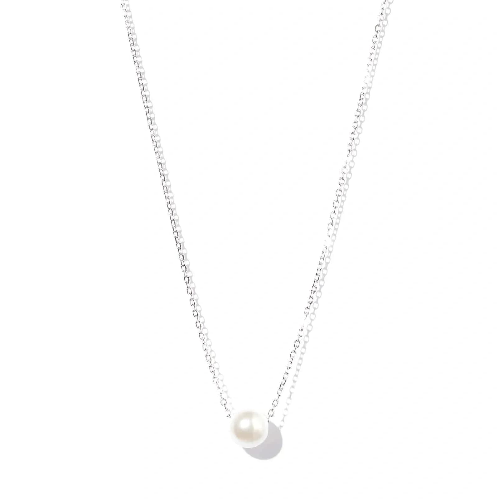 Halsband i äkta silver - Integrerad Zirkonia, 40+5cm