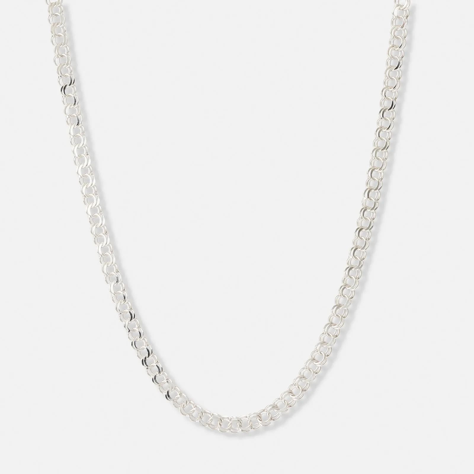 Halsband i silver, 5,5 mm bred bismarck - 45 cm 1