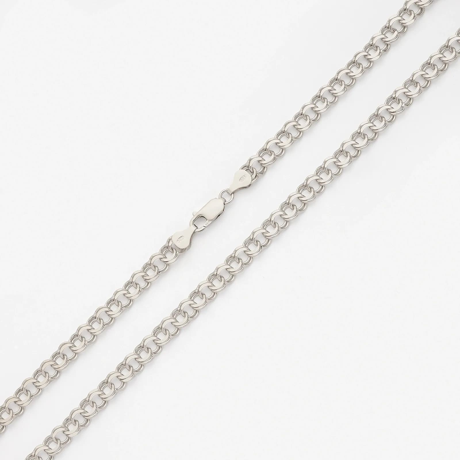 Halsband i silver, 6,79mm bismarck 45cm