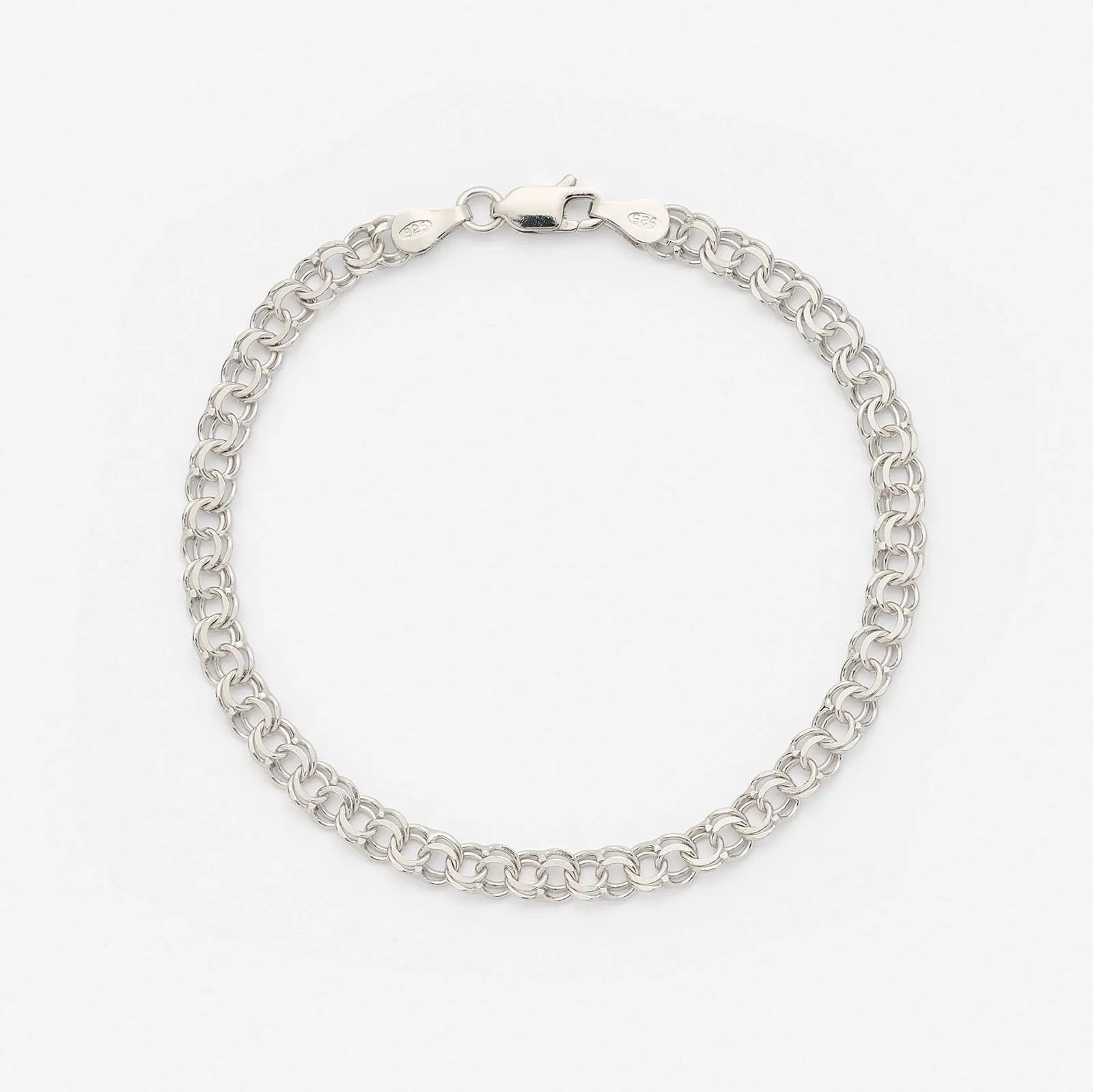 Armband dam i silver, 4,5mm bismarck 18cm 1
