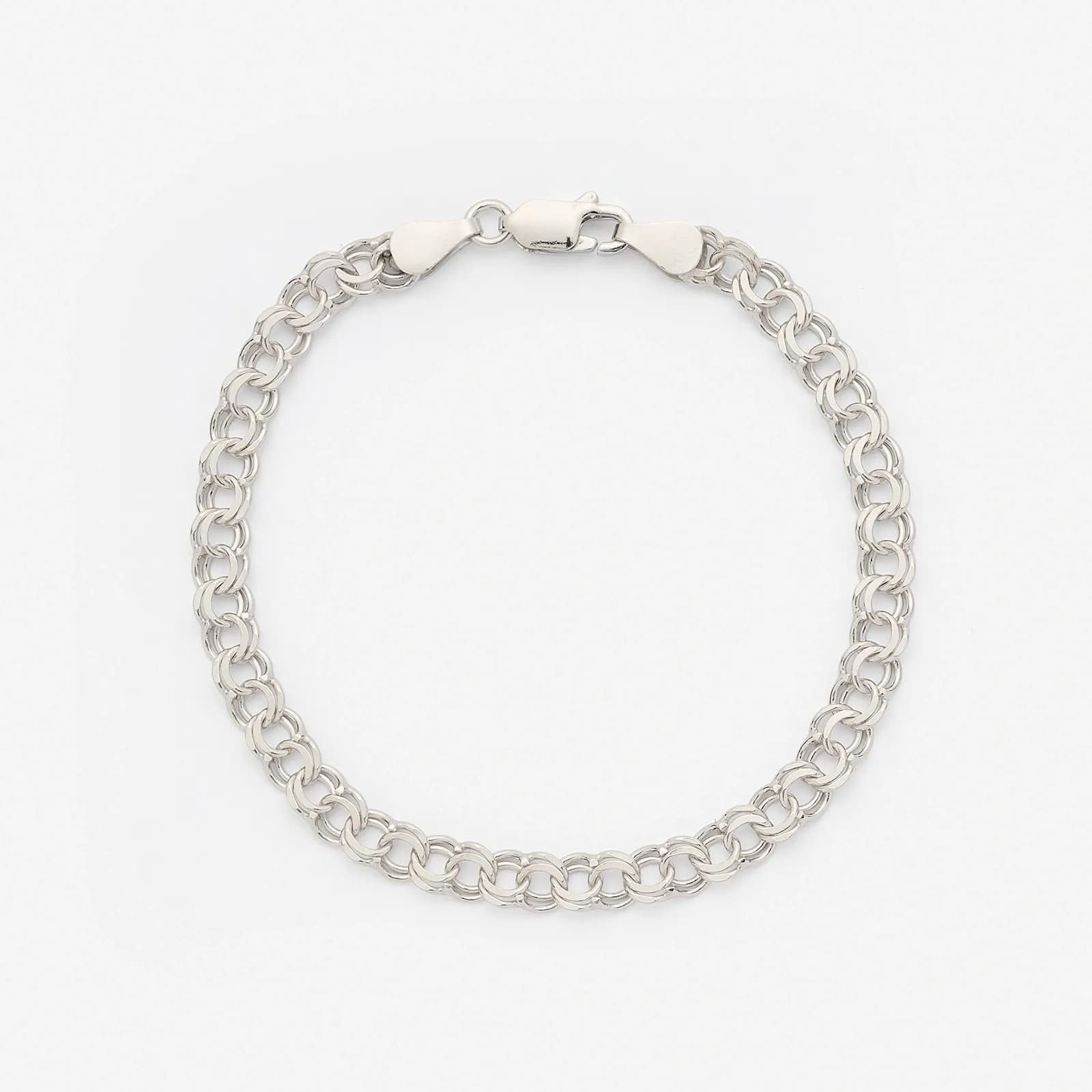 Armband dam i silver, 5,5mm bismarck 18cm