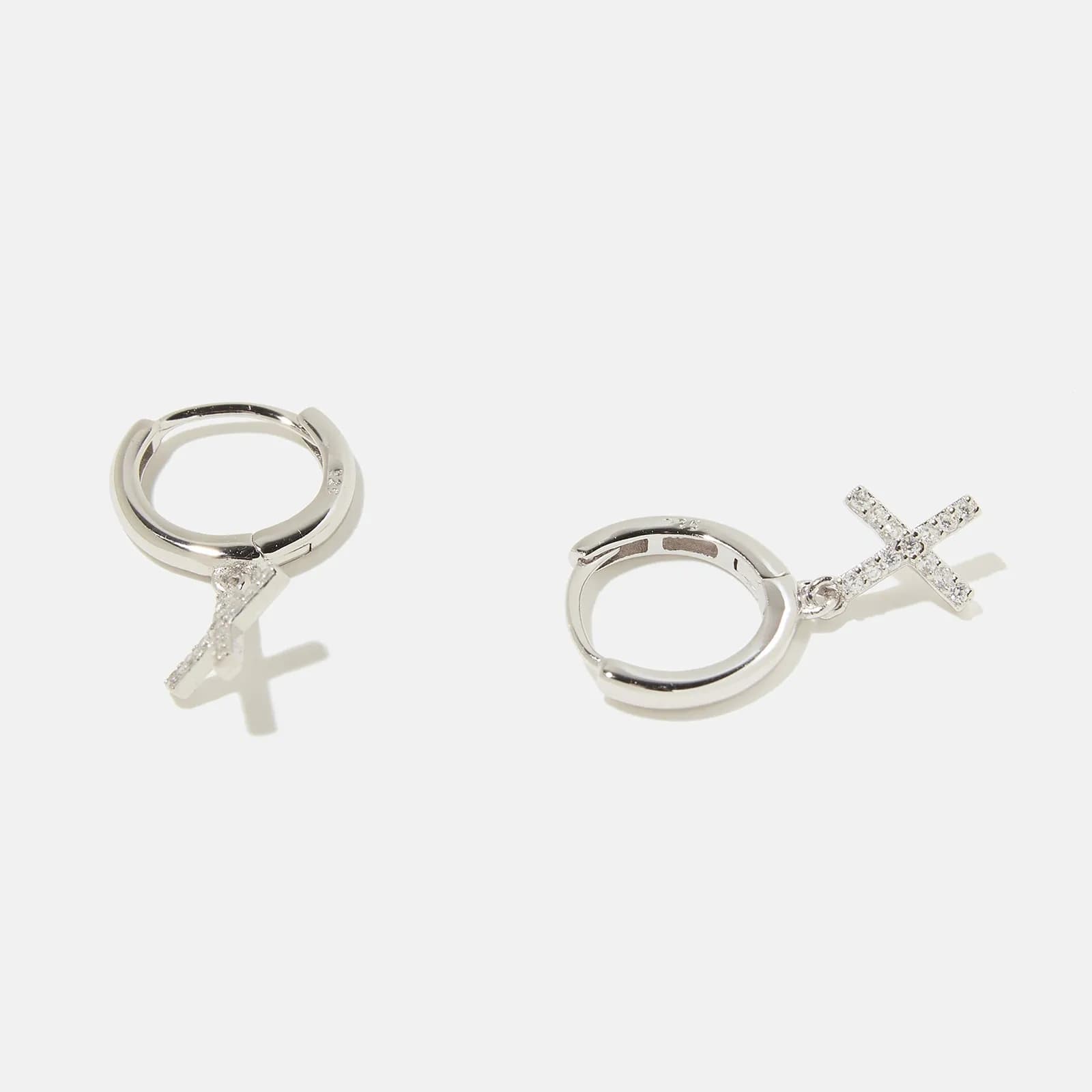Örhängen äkta silver - hoops, bokstav X 4