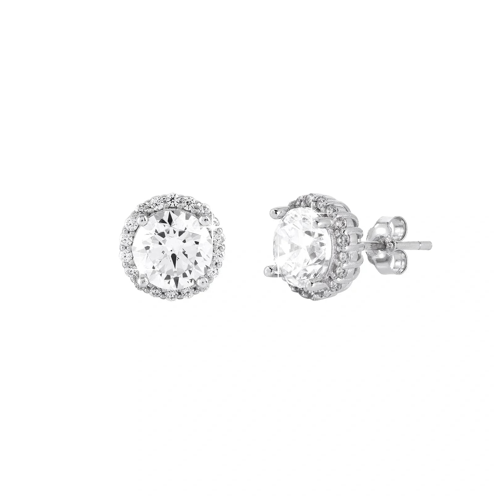 Örhängen äkta silver - studs, 3 mm