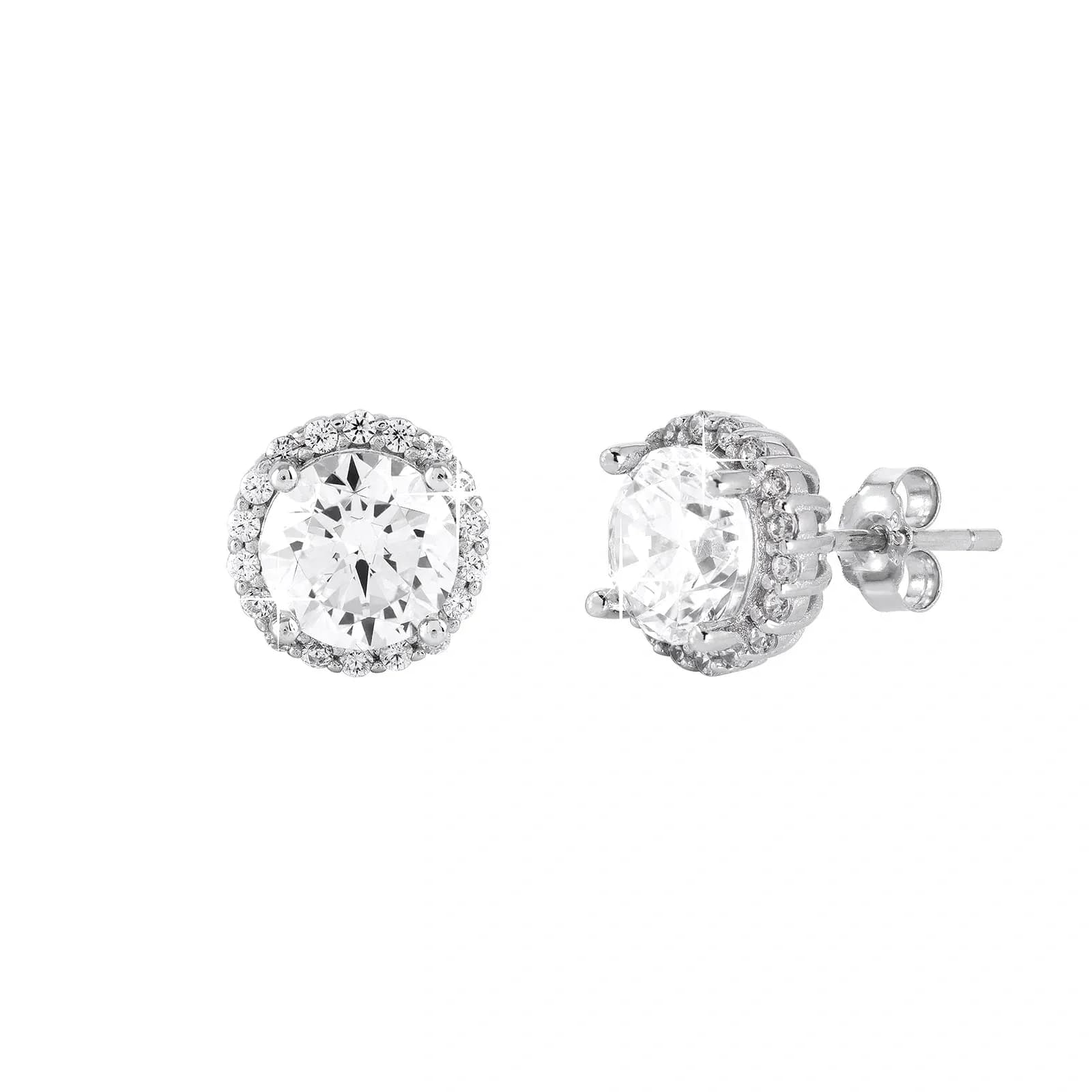 Örhängen äkta silver - studs, 5 mm