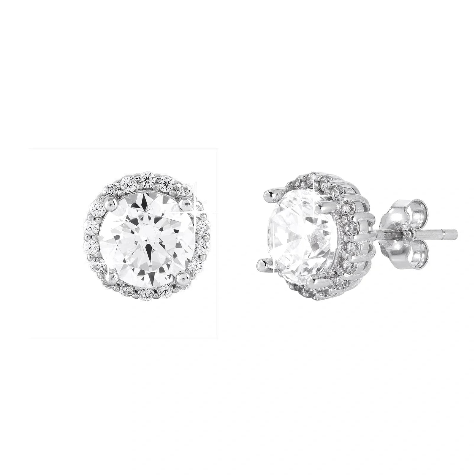 Örhängen äkta silver - studs, 7 mm