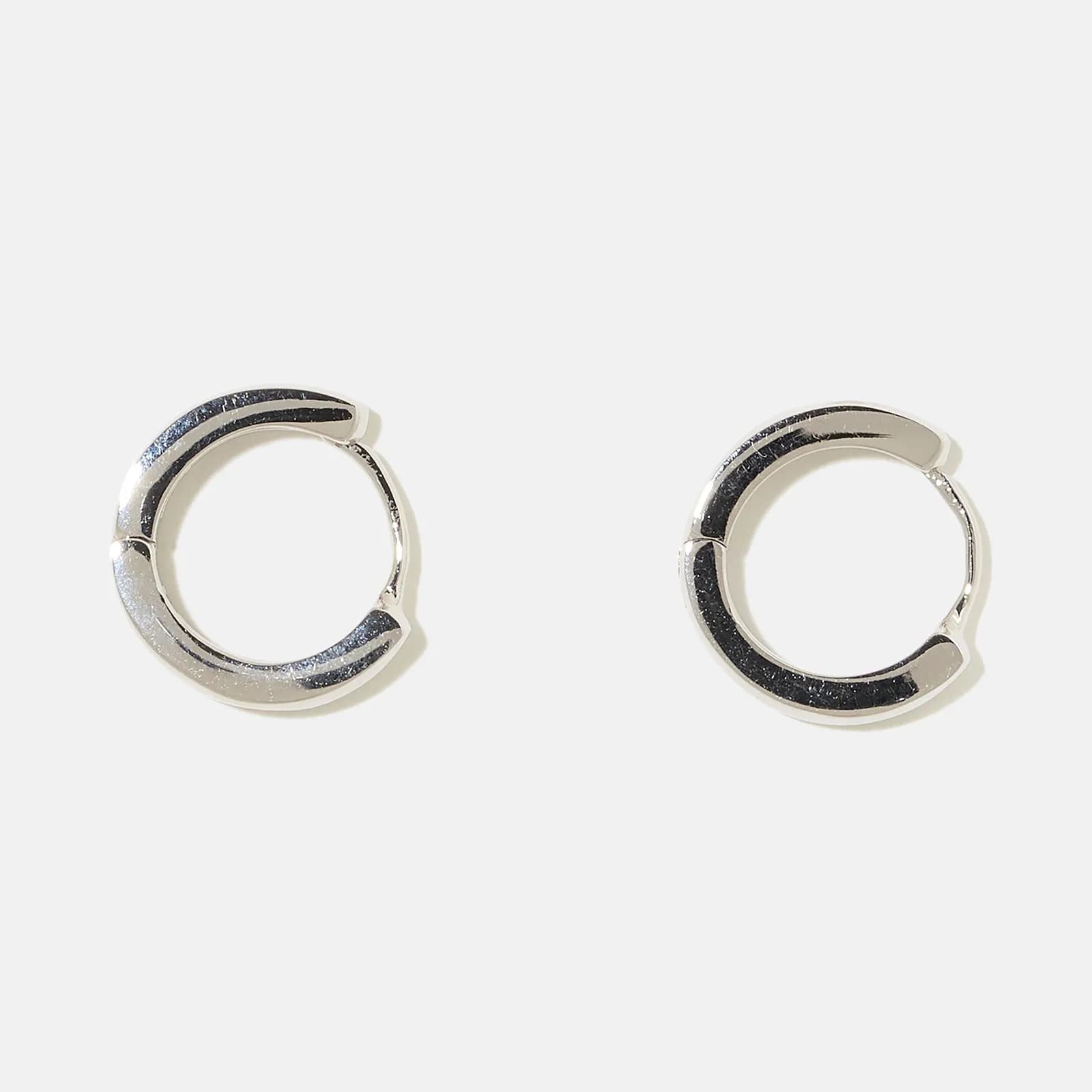 Örhängen äkta silver - släta hoops 12 mm 4