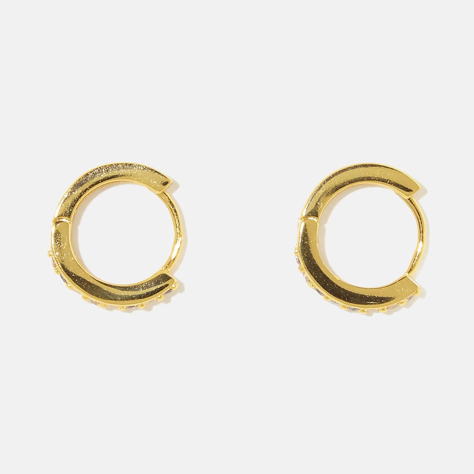 Guldpläterade silverörhängen - hoops 12 mm 4