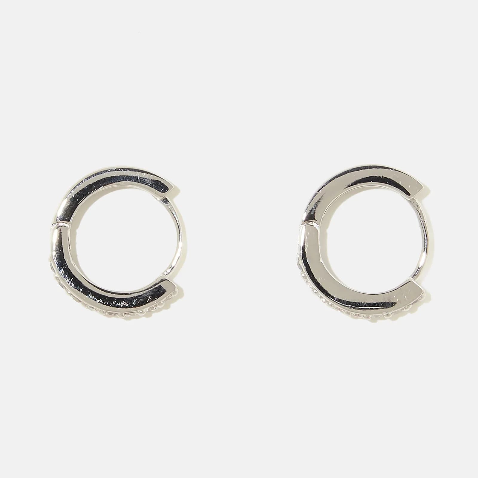 Örhängen äkta silver - glittriga hoops 12 mm 4