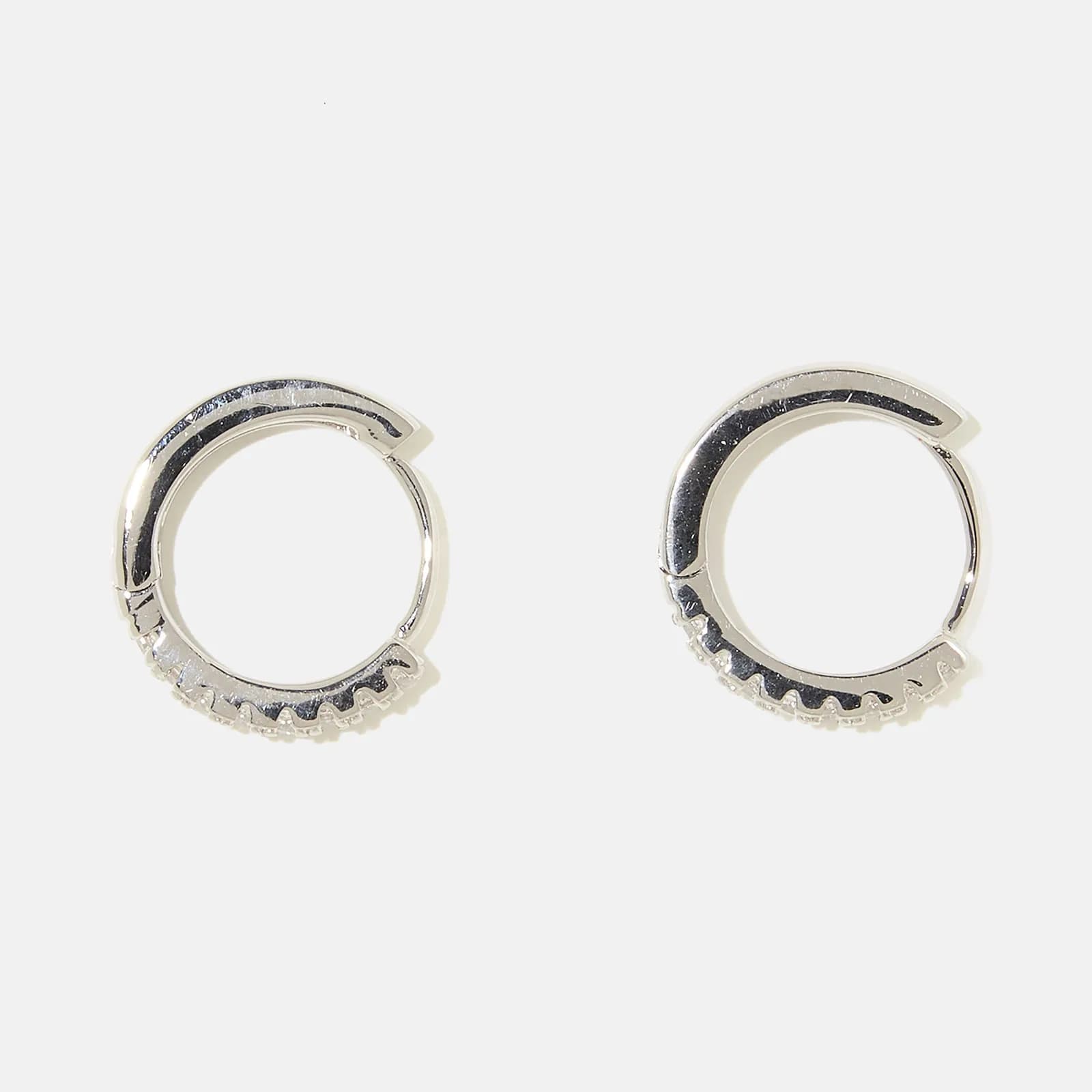 Örhängen äkta silver - glittriga hoops 15 mm 4
