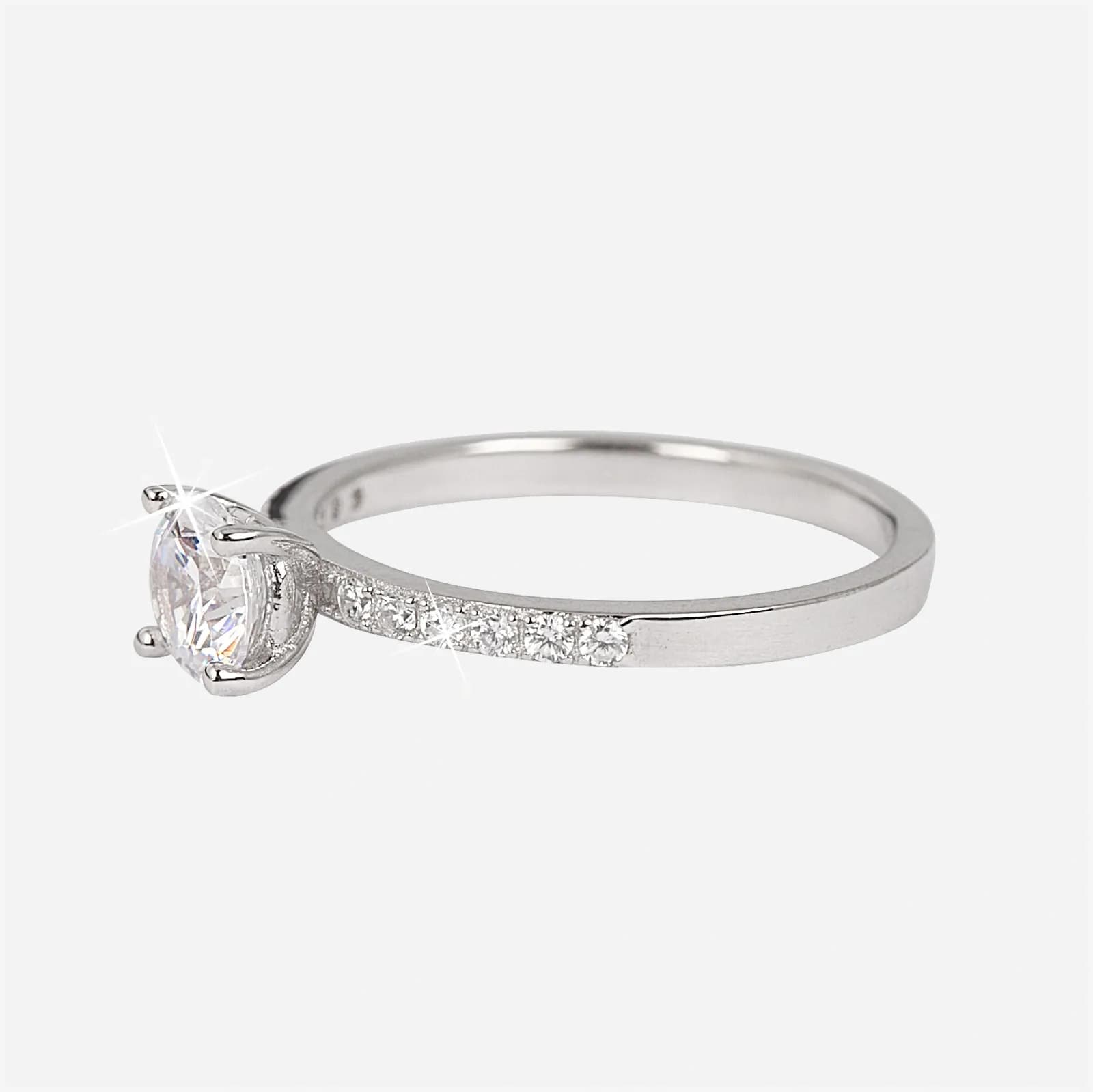 Ring i äkta silver - sidosten Kubisk Zirkonia 3