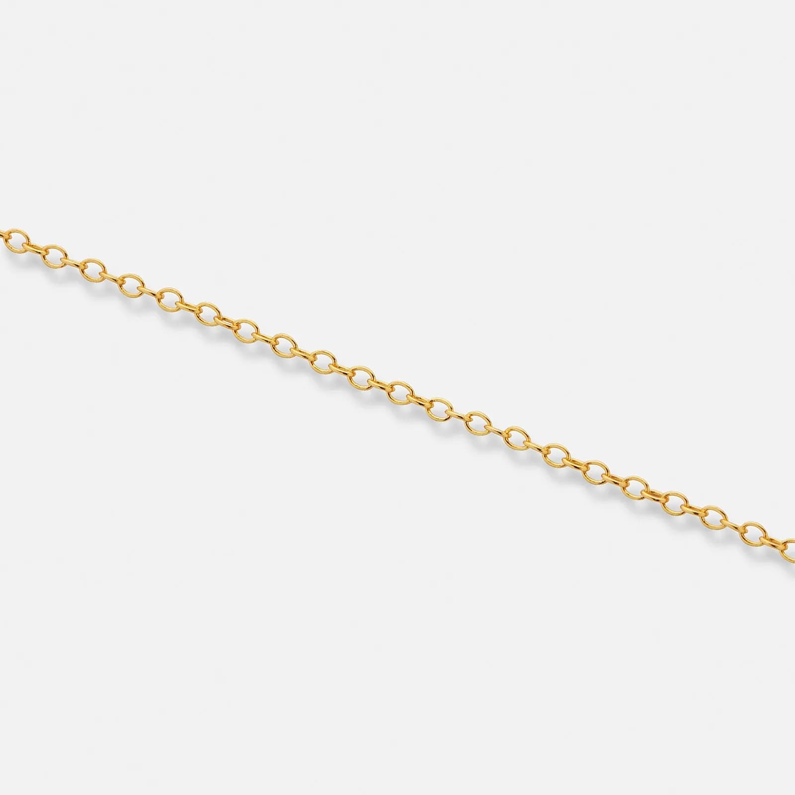 Guldpläterad silverkedja för berlocker - 45cm 2