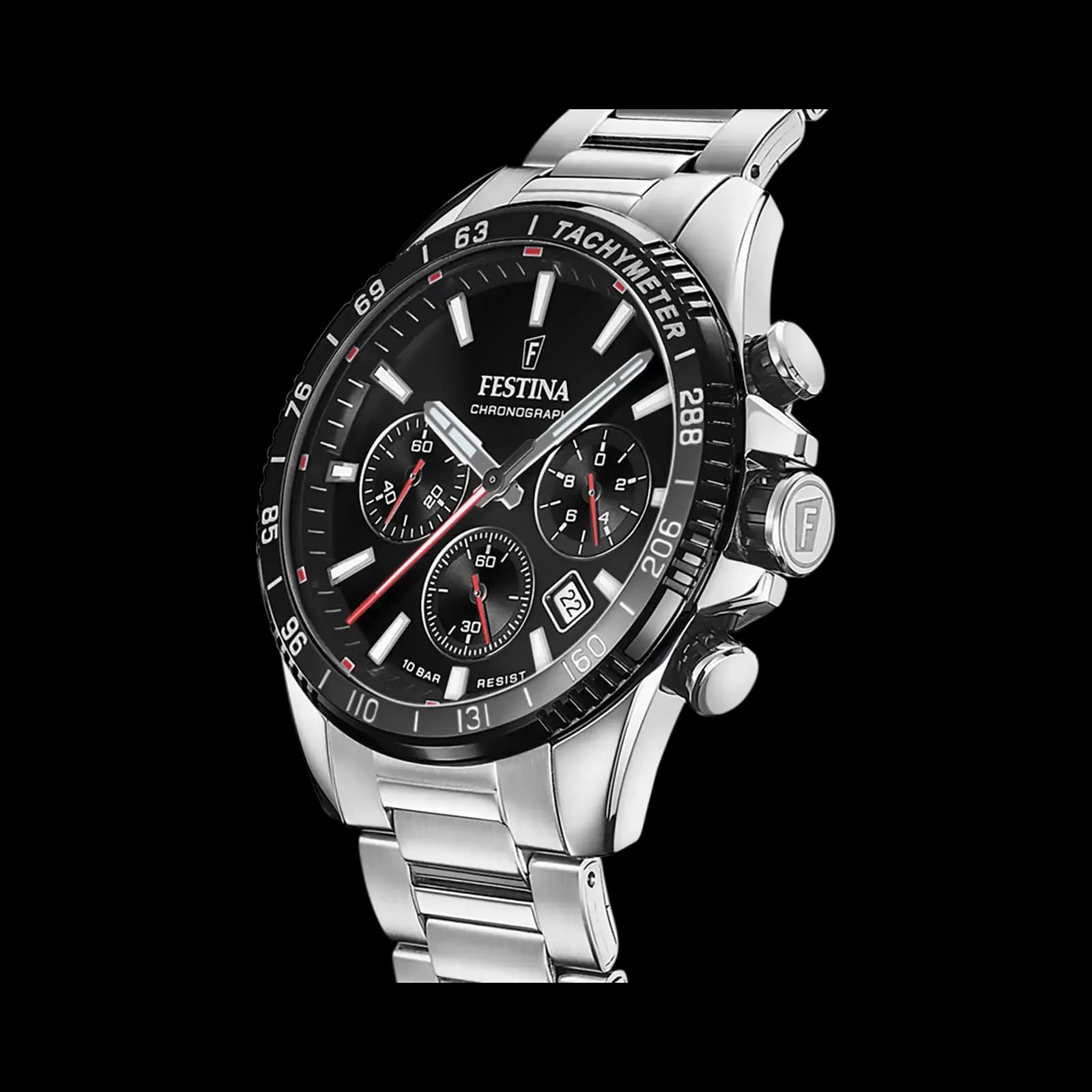 Festina Timeless herr svart/stål - F20560/6 2