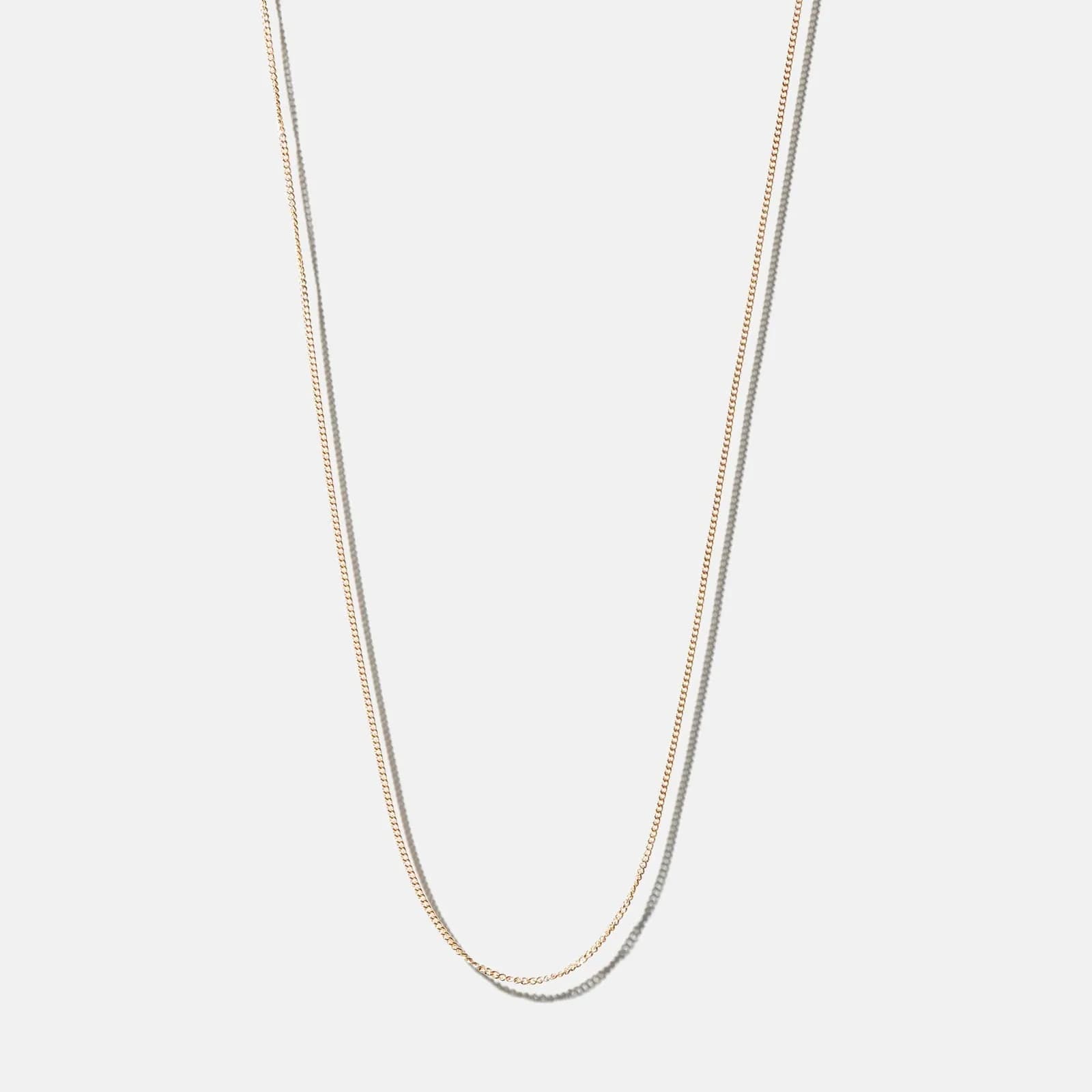 Halsband 18k guld - Pansarlänk 38+4 cm / 0,7 mm