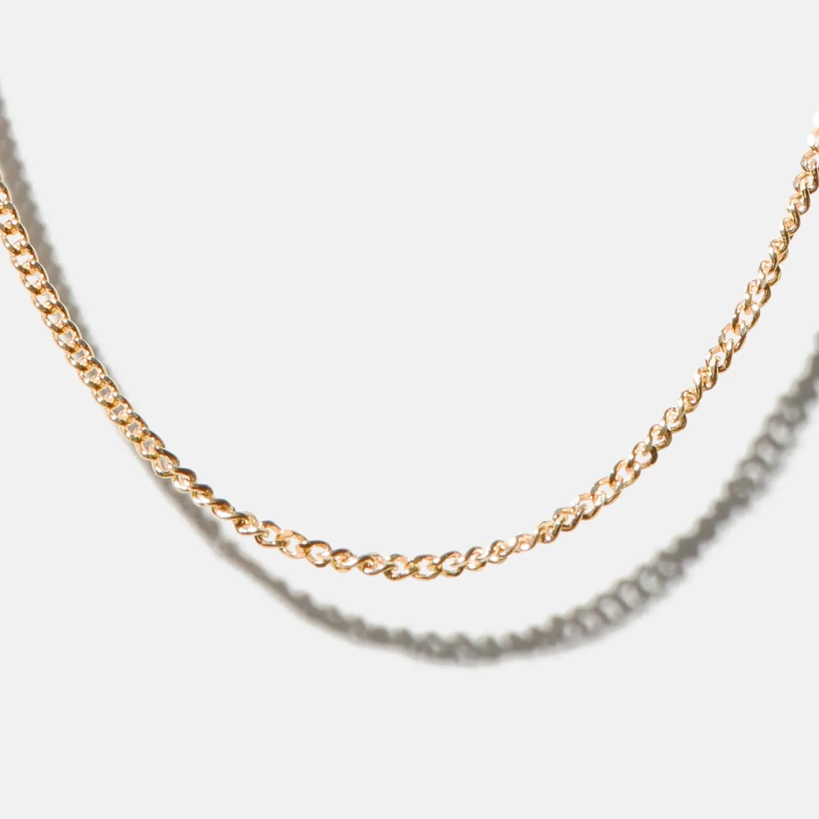 Halsband 18k guld - Pansarlänk 38+4 cm / 0,7 mm 4