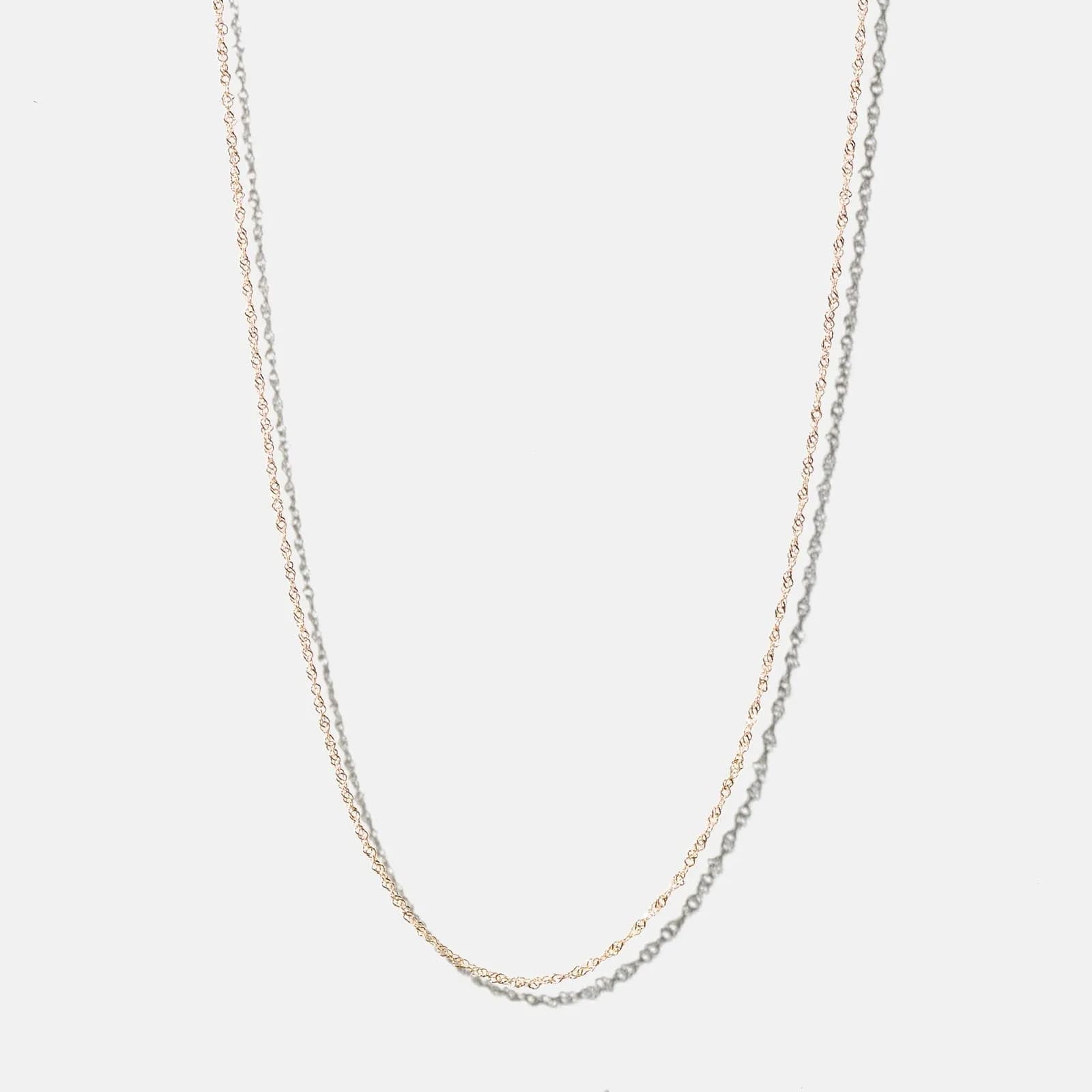 Halsband 18k guld - Singaporekedja 38+4 cm 1