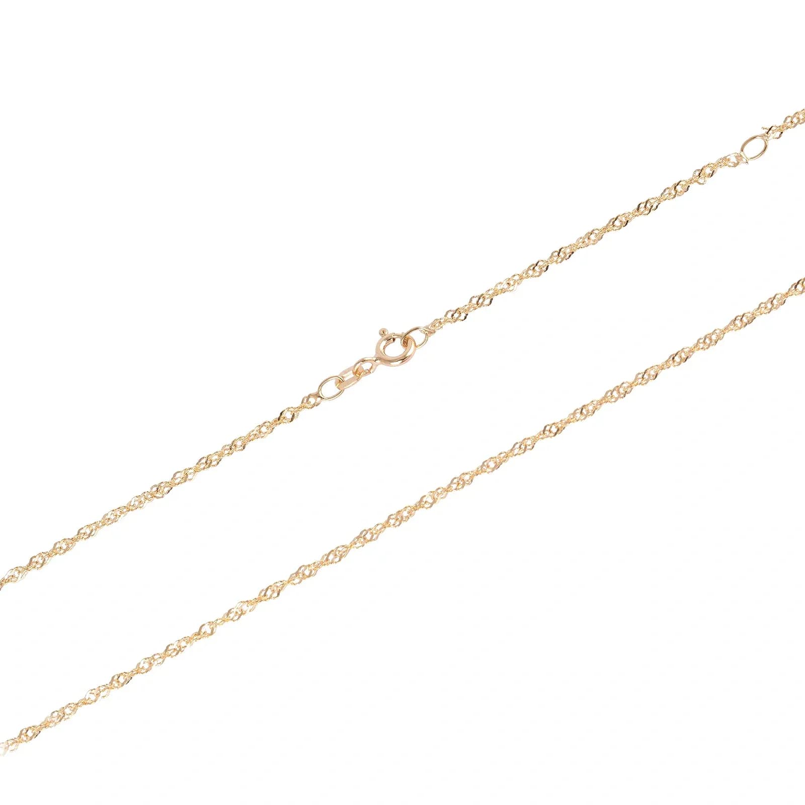 Halsband 18k guld - Singaporekedja 45+5 cm