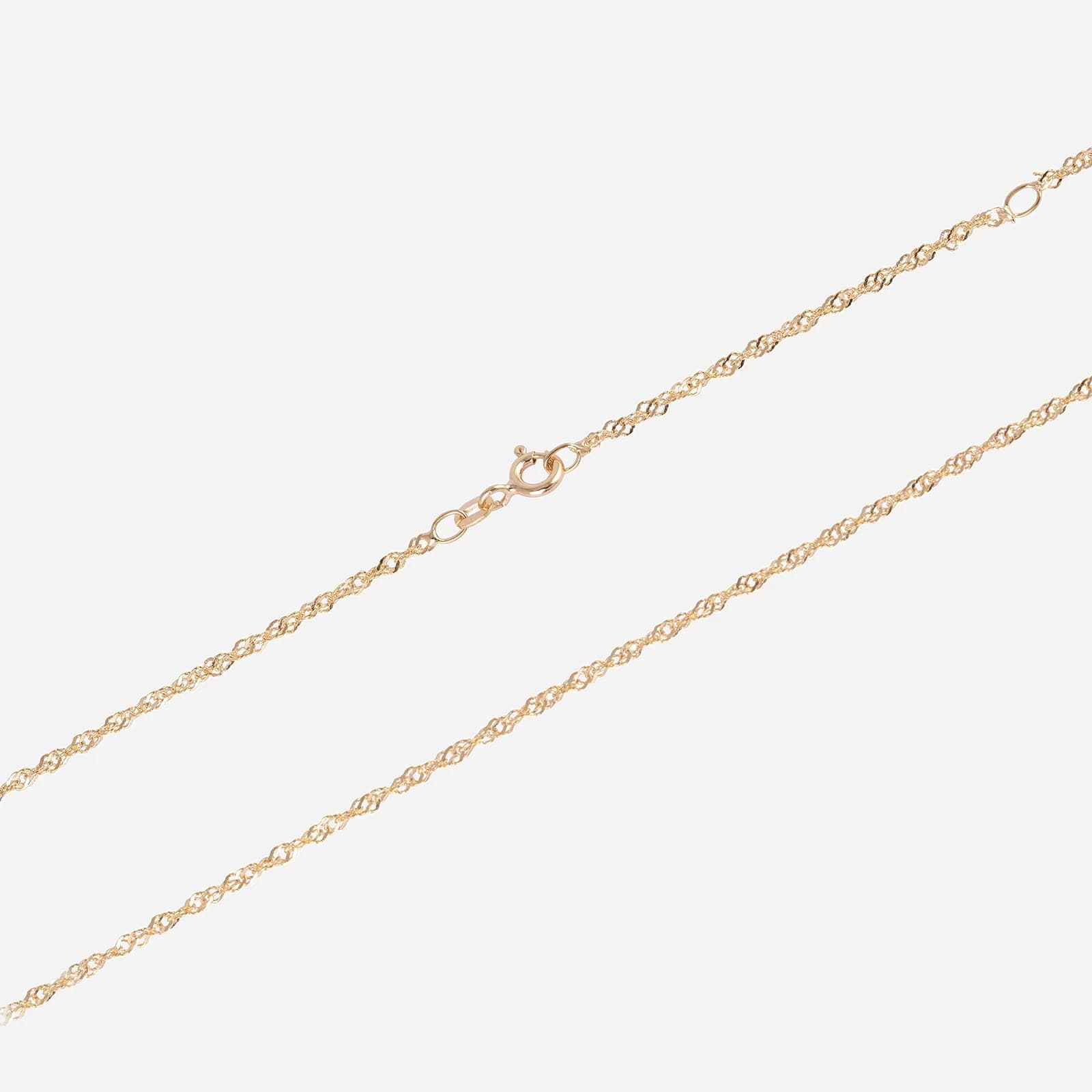 Halsband 18k guld - Singaporekedja 45+5 cm