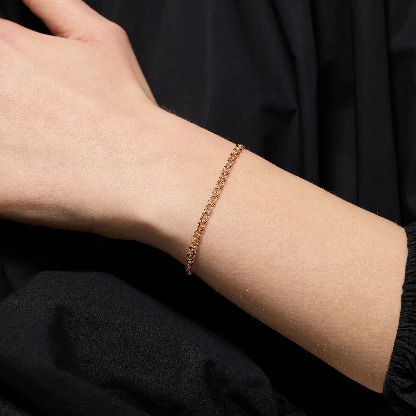Armband dam 18k guld - Bismarck 18-18,5cm 2