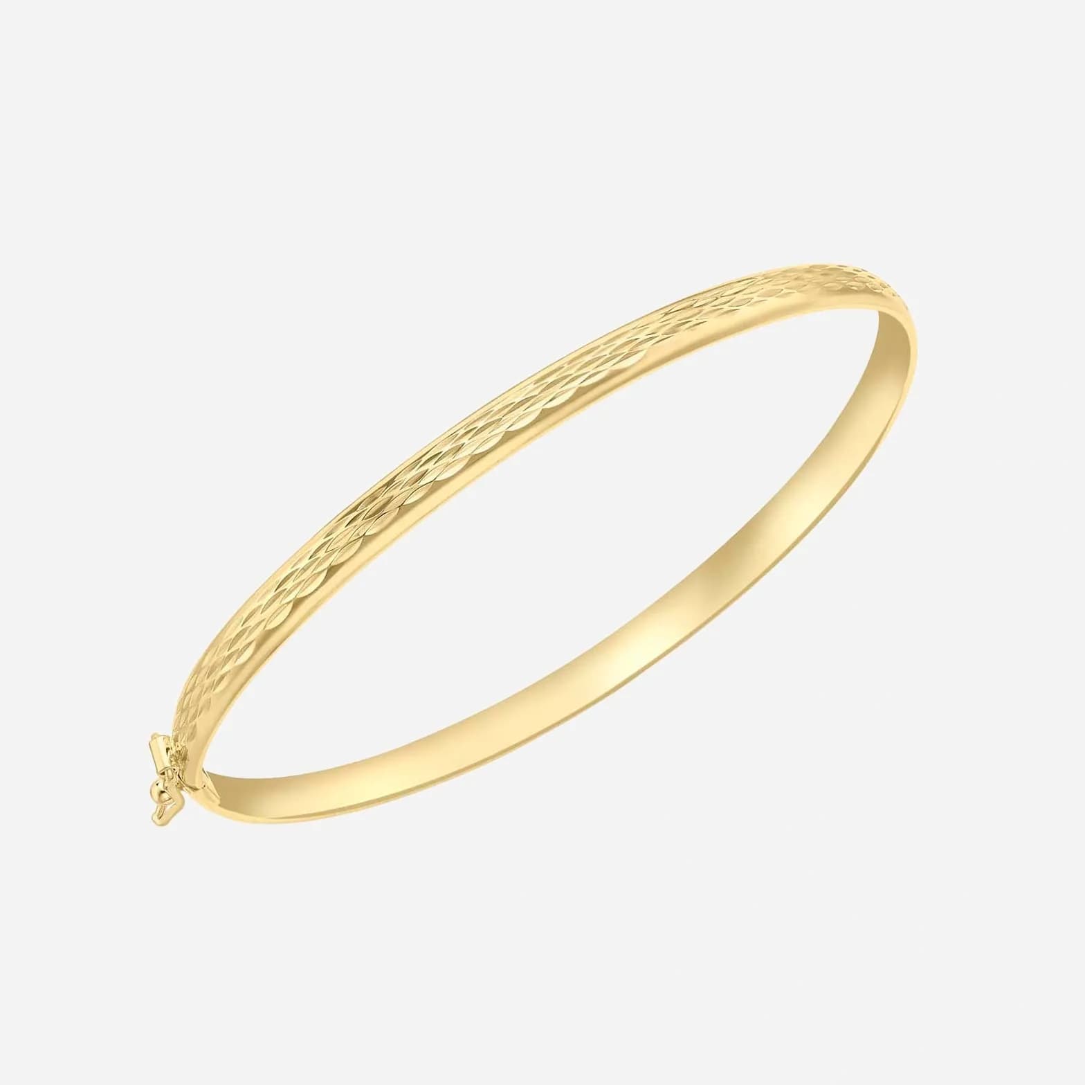 Armband dam 9k guld - bangle 60 mm