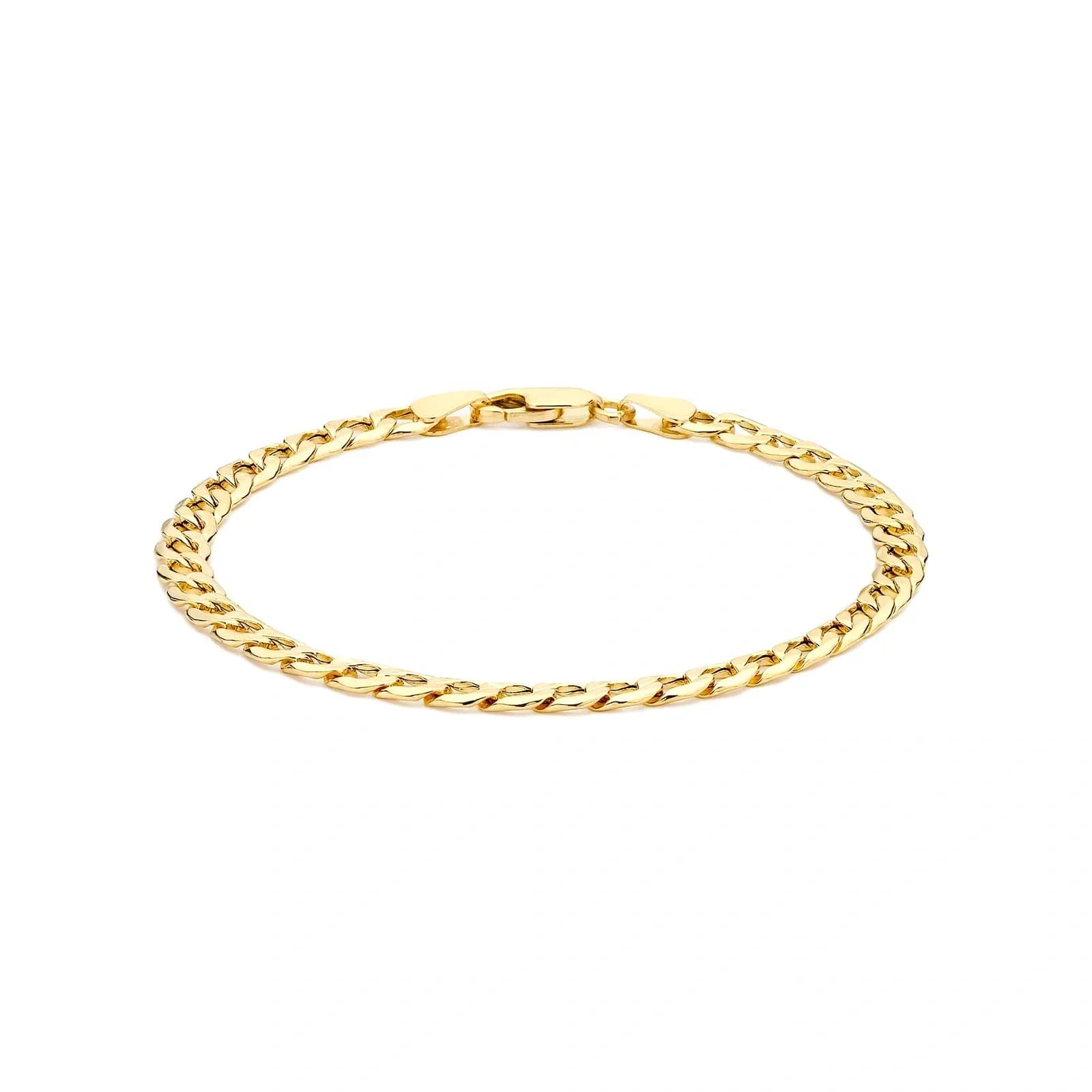 Armband dam 9k guld- pansarlänk 21,5 cm