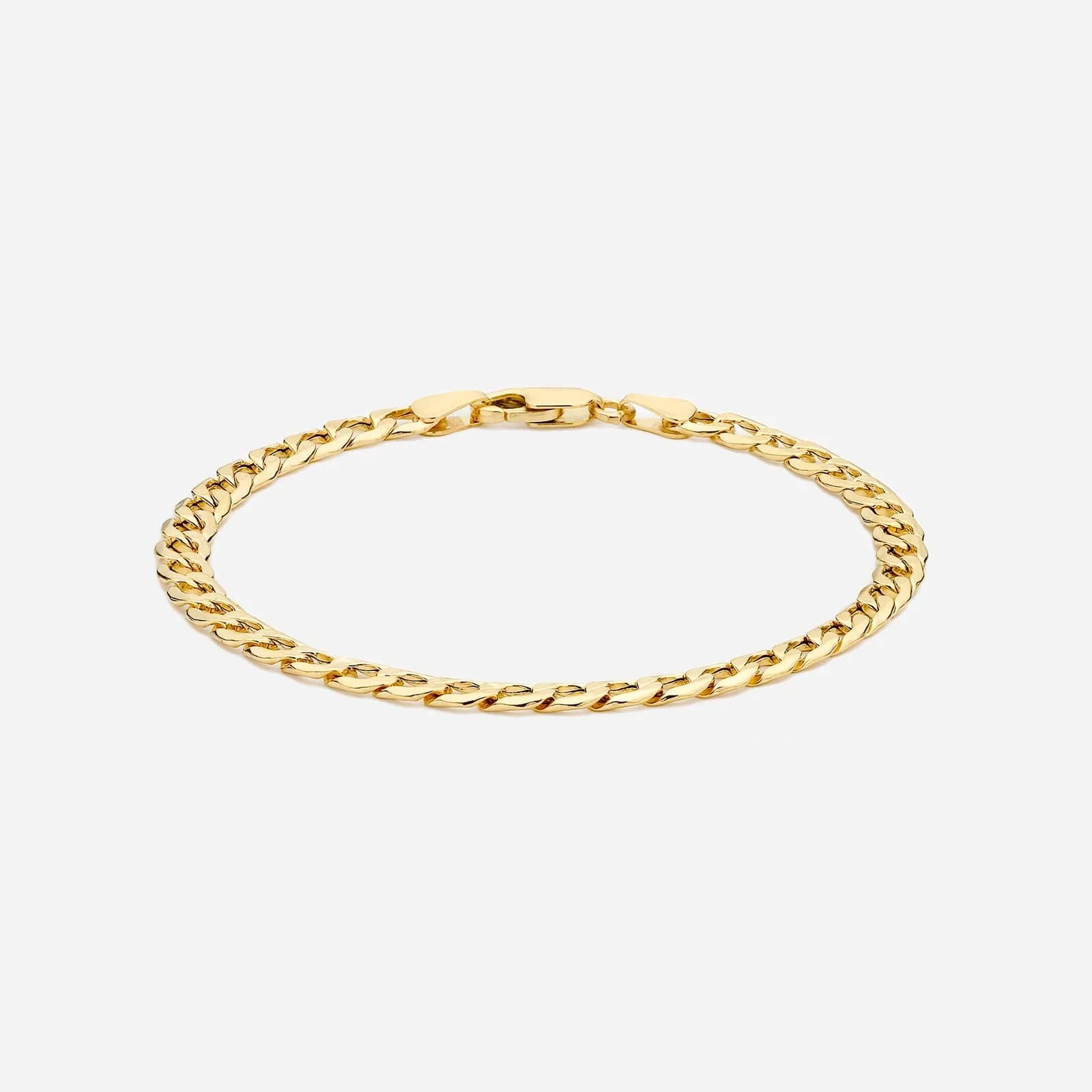 Armband dam 9k guld- pansarlänk 21,5 cm