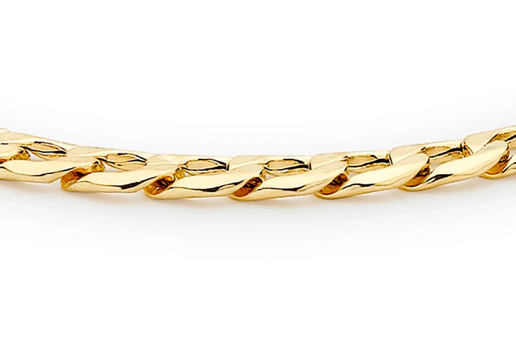 Armband dam 9k guld- pansarlänk 21,5 cm 2