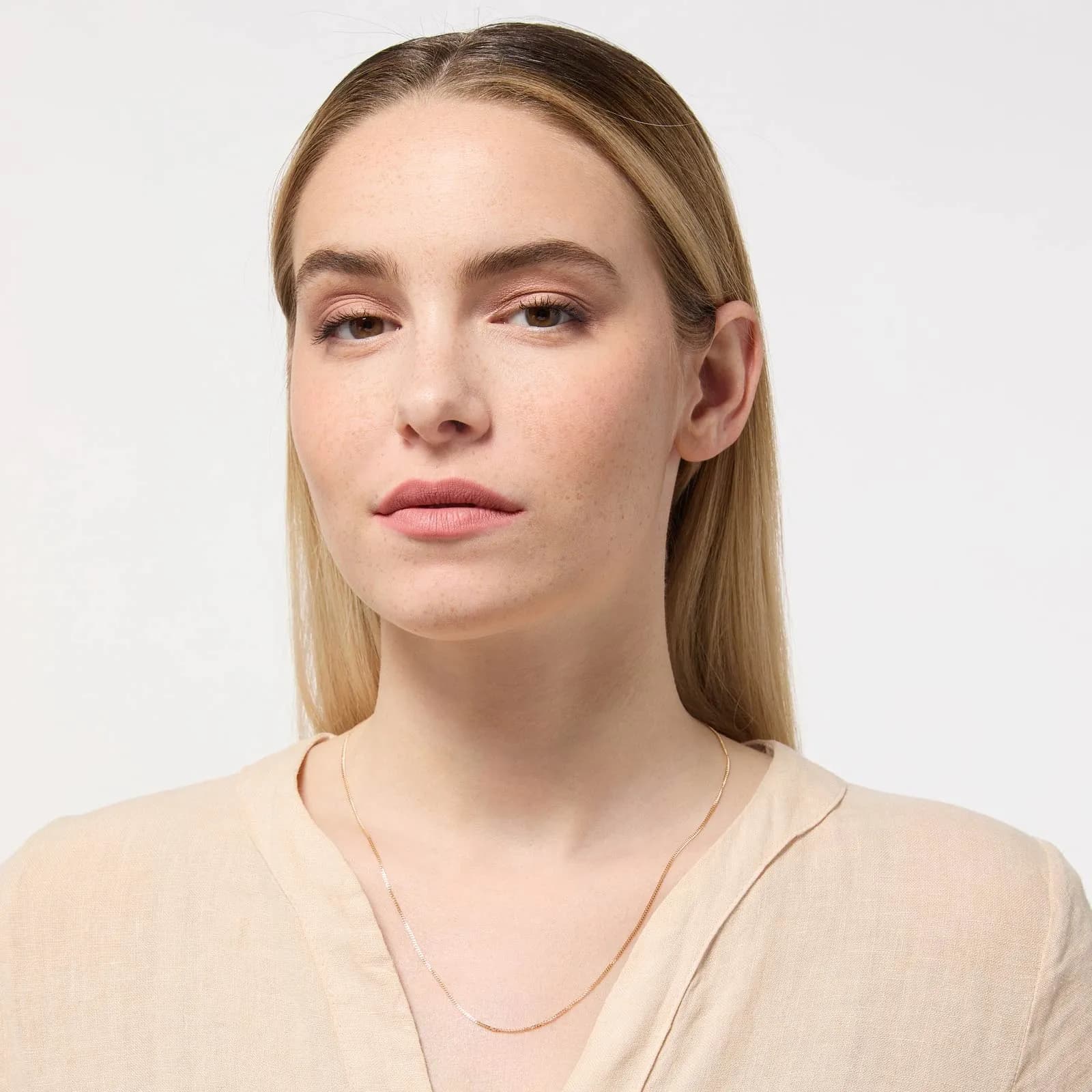 Halsband 9k guld - Pansarlänk 51cm / 1,2mm 3