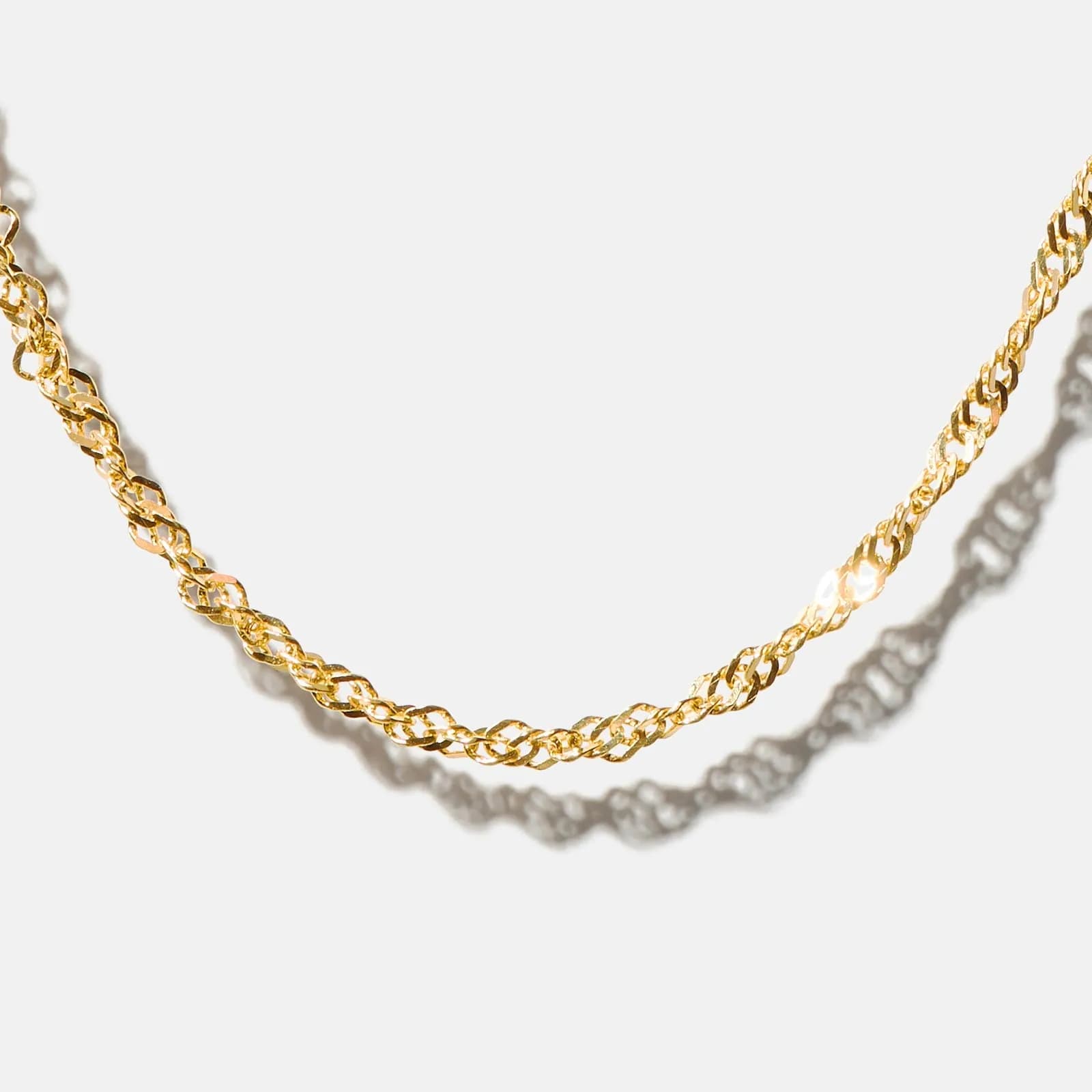 Halsband 9k guld - Twist 41 cm 3