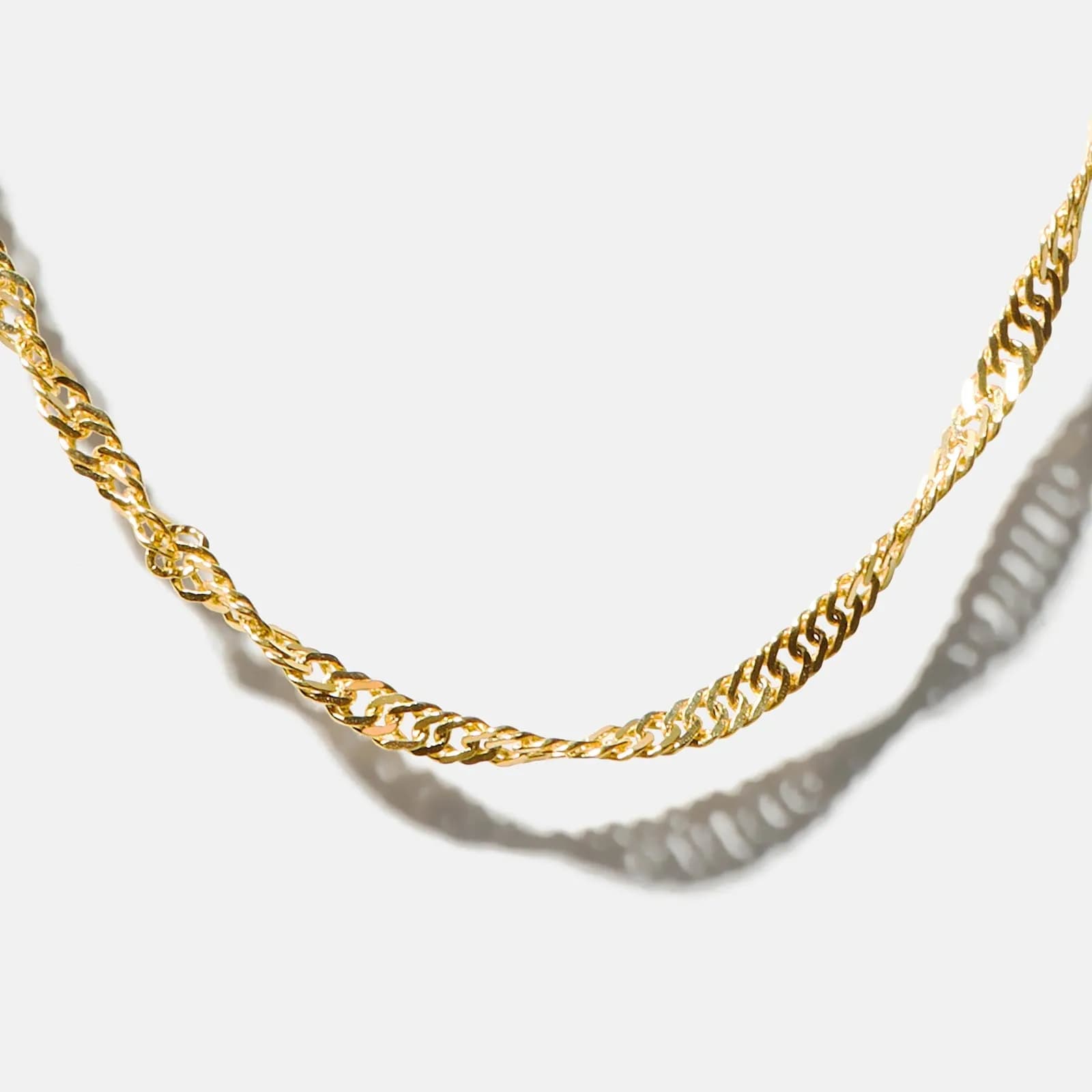 Halsband 9k guld - Twist 46 cm 4