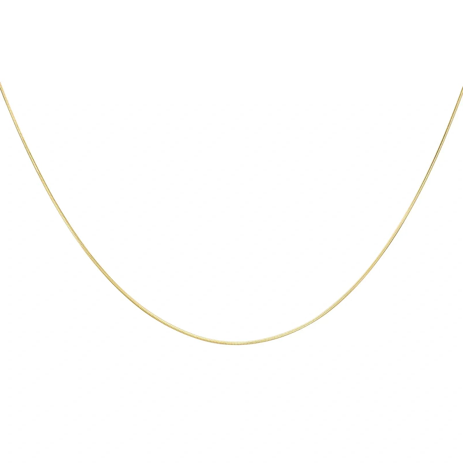 Halsband 9k guld - Ormlänk 46 cm