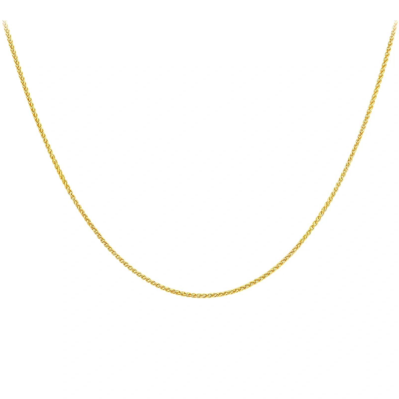 Halsband 9k guld - Spigalänk 46 cm