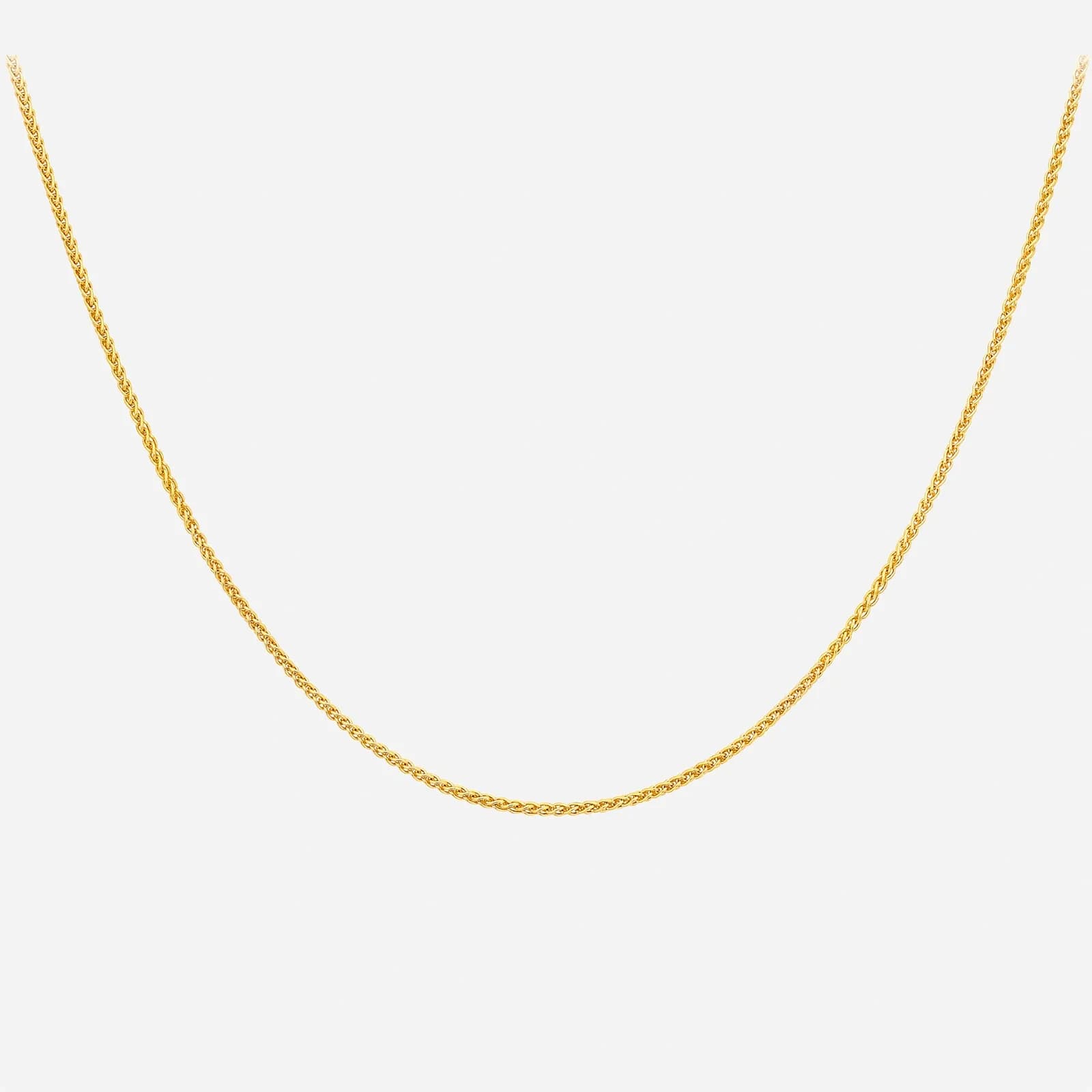 Halsband 9k guld - Spigalänk 46 cm