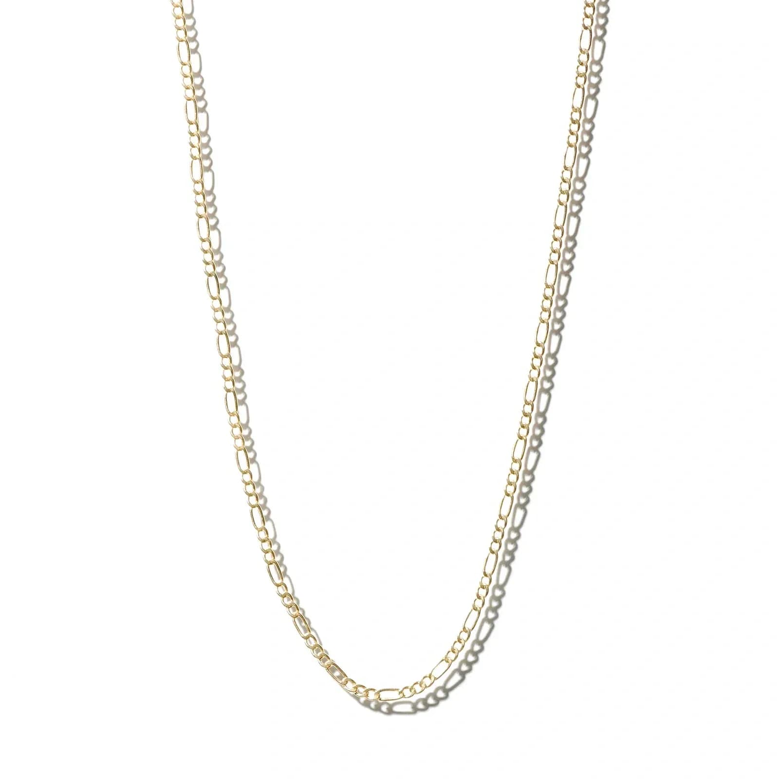 Halsband 9k guld - Figarokedja 46 cm