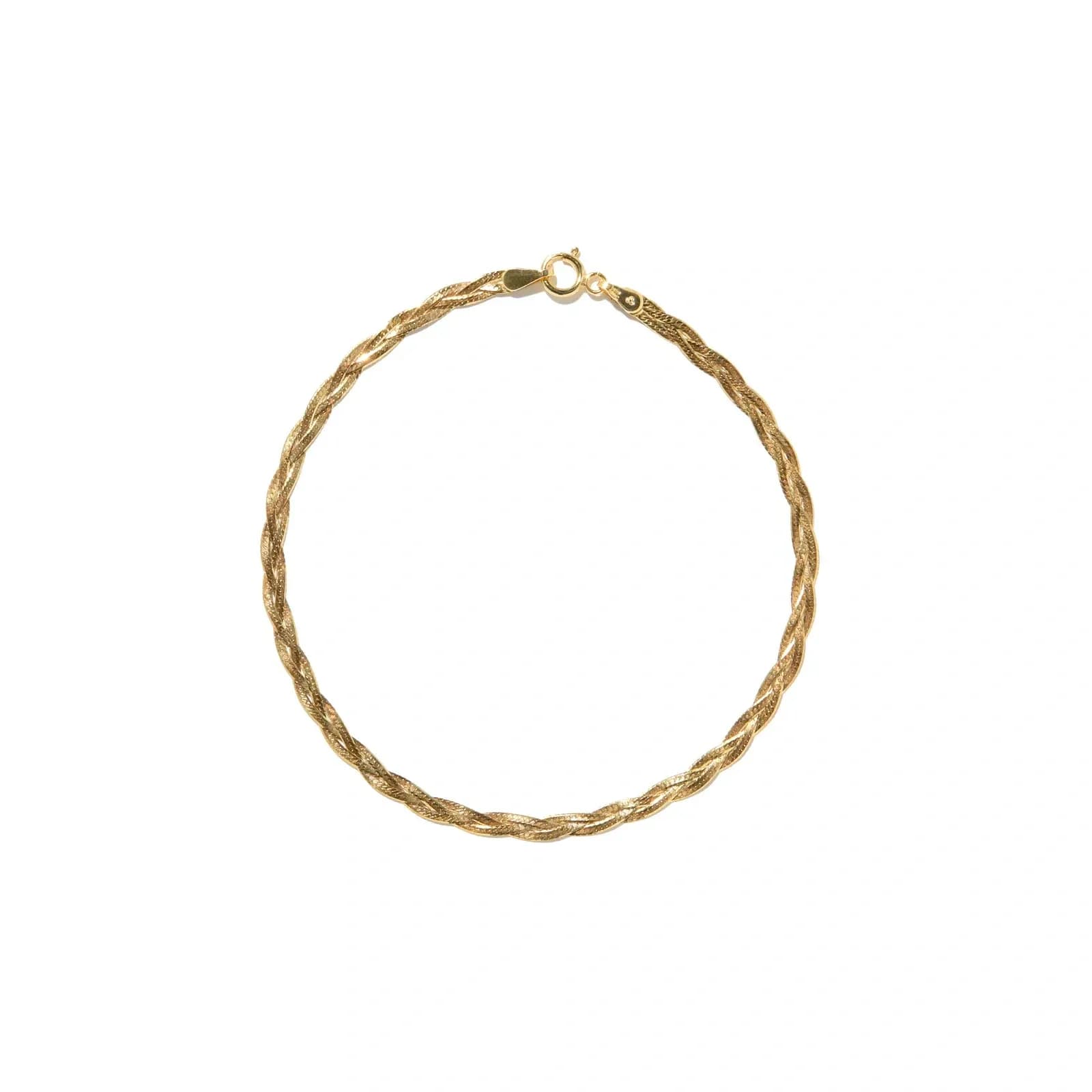 Armband dam 9k guld - Herringbone