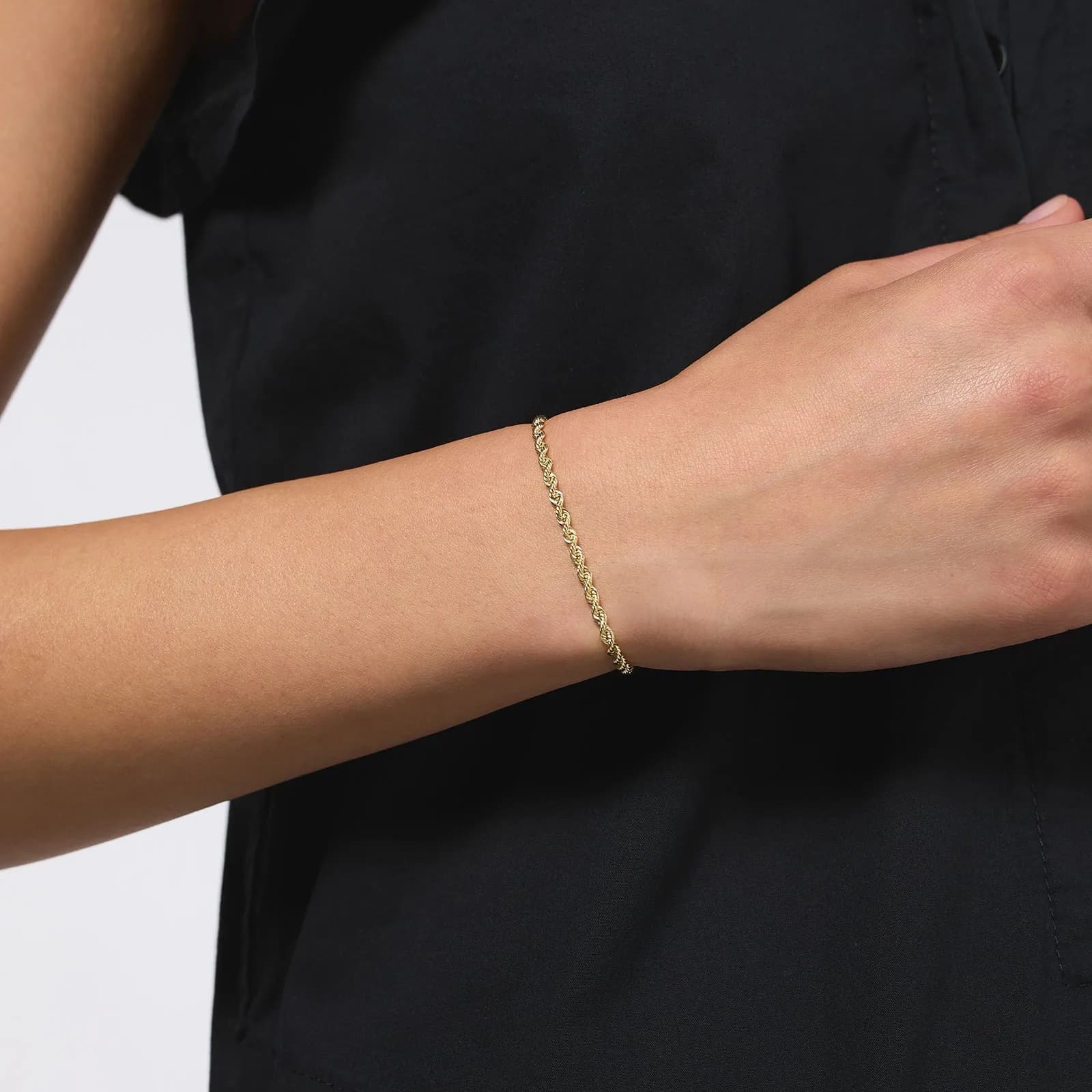 Armband dam 9k guld - 18 cm 2