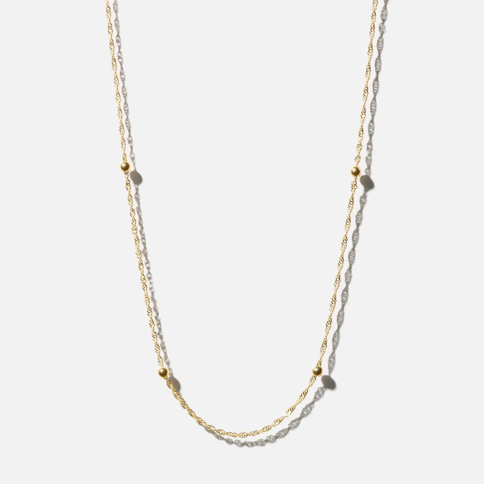 Halsband 9k guld -Twist 46 cm