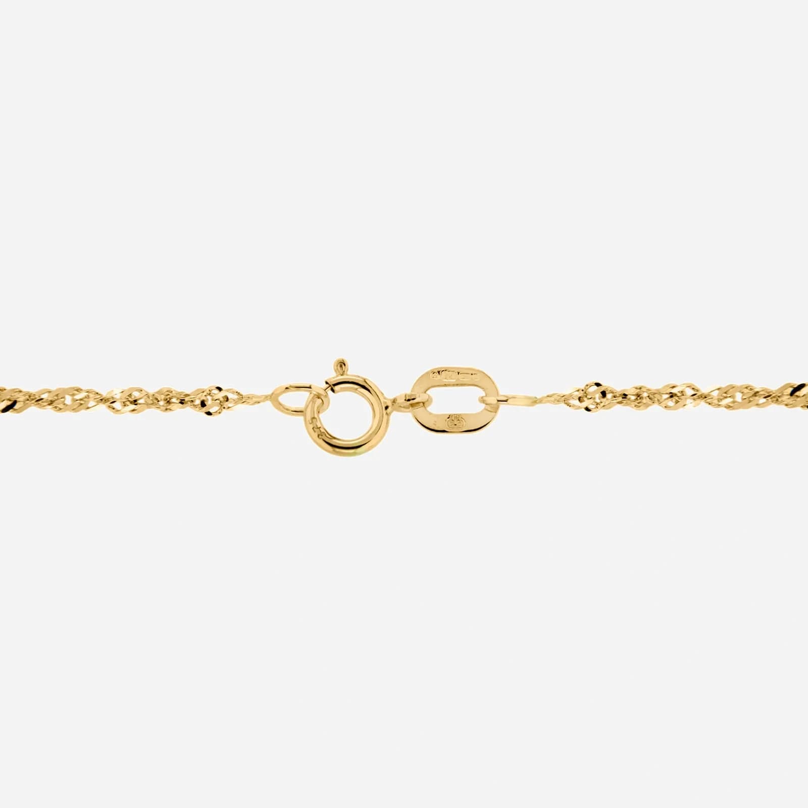 Halsband 9k guld -Twist 46 cm 6