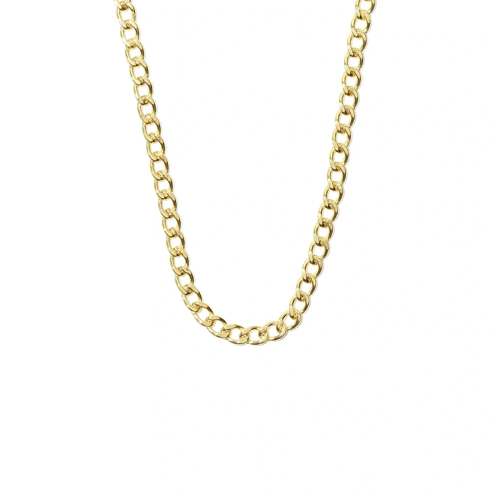 Halsband 9k guld - pansarlänk 51 cm