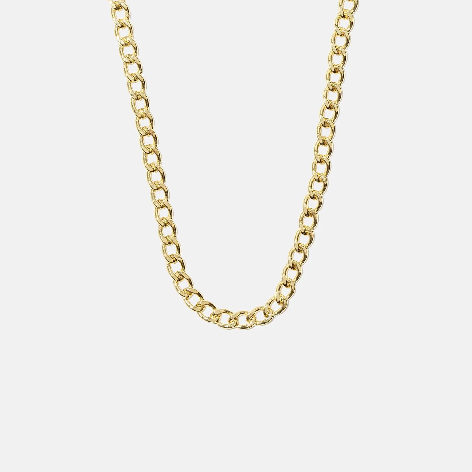 Halsband 9k guld - pansarlänk 51 cm