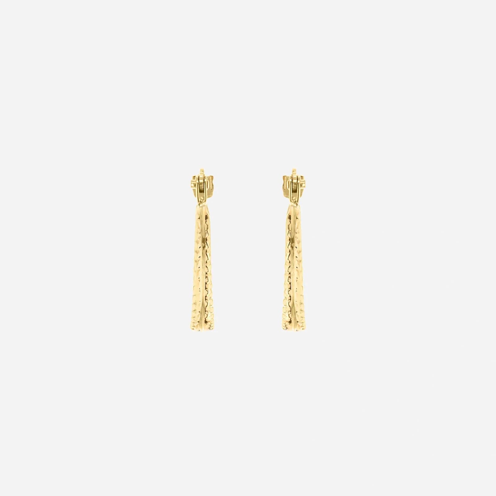 Örhängen 9k guld - Ovala Creoler 12x15 mm 3